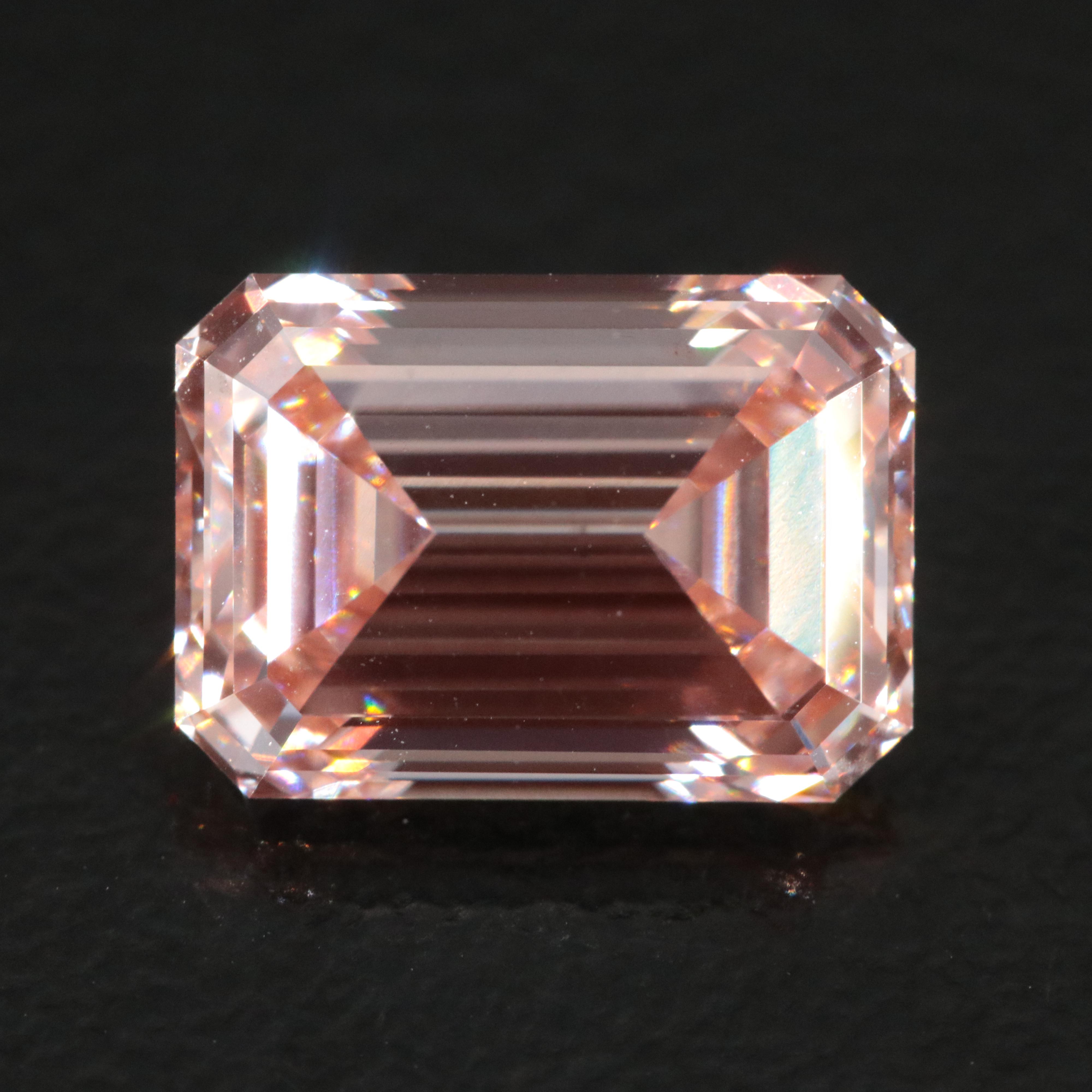 Loose 3.05 CT Lab Grown Fancy Pink Diamond with IGI Report