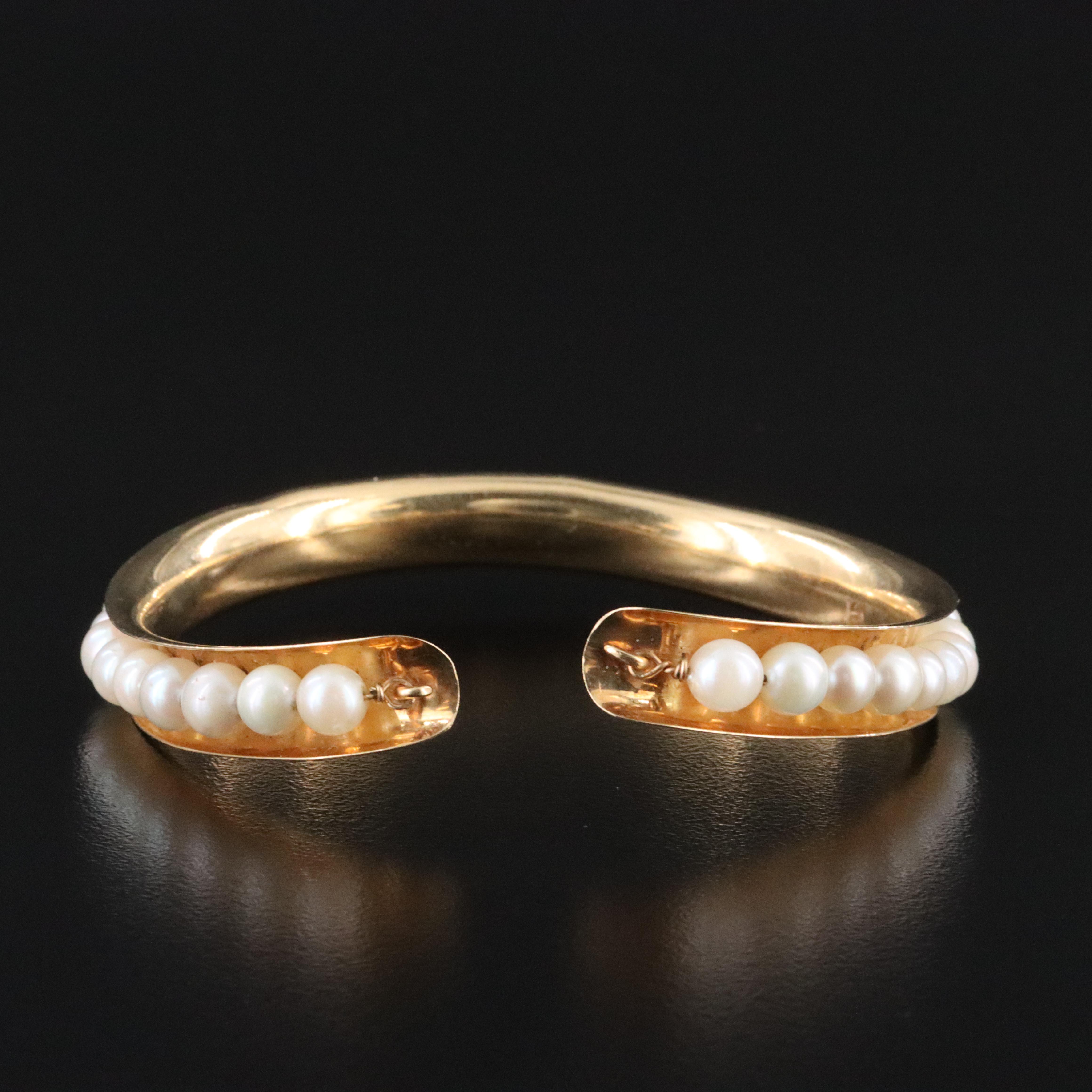 14K Pearl Cuff