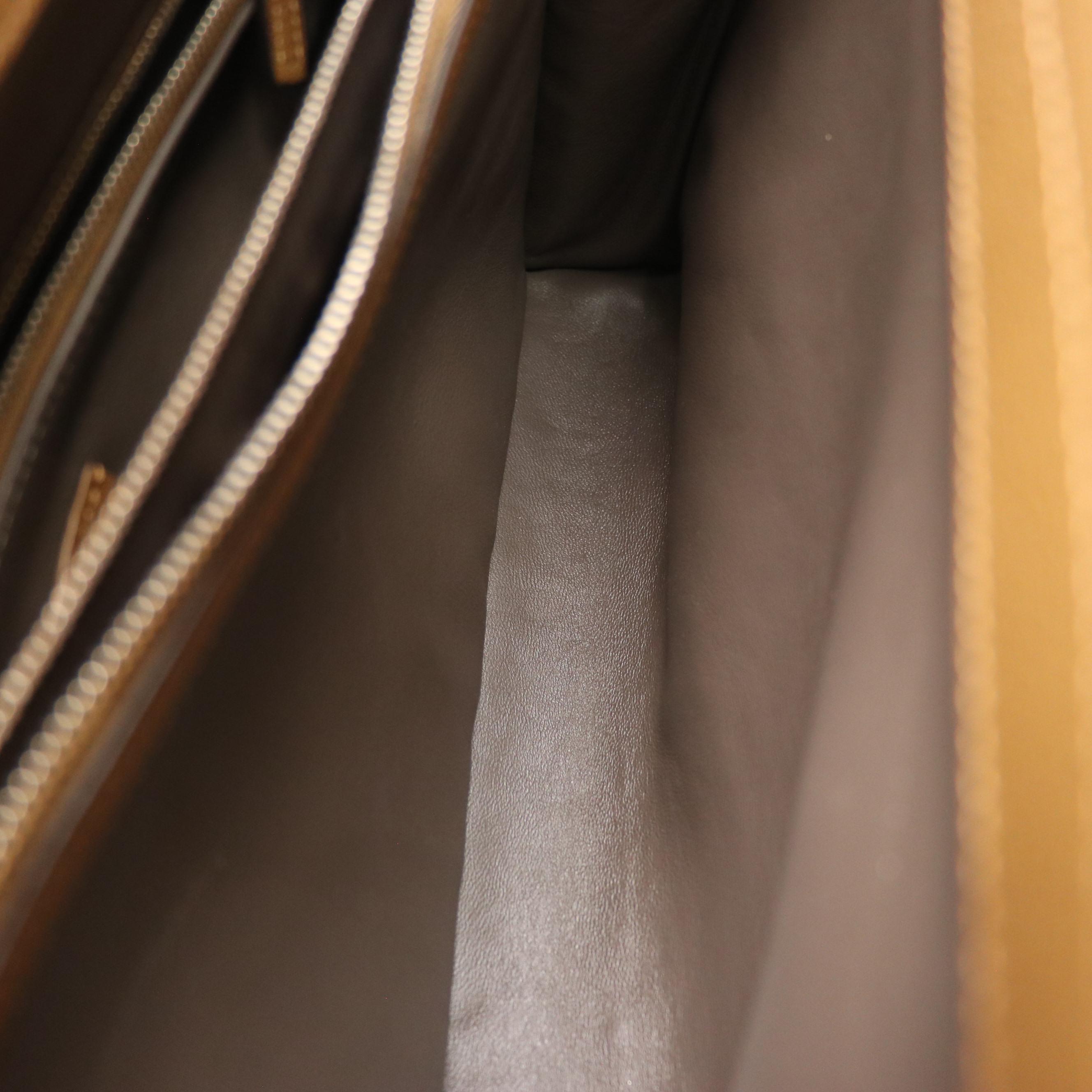 Gucci Interlocking GG Horsebit Calfskin Leather Zumi Top Handle Two-Way Bag