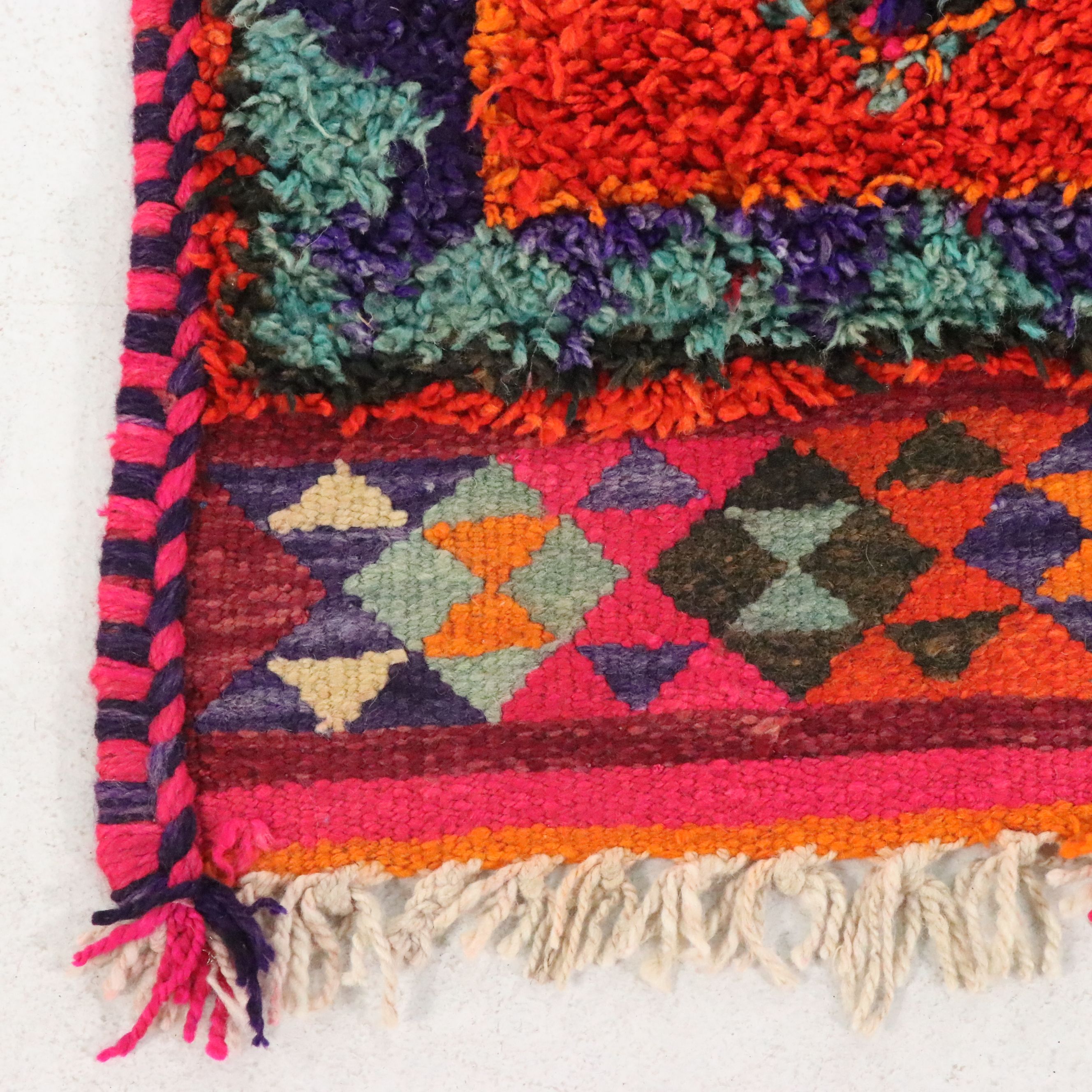 3'3 x 9'11 Hand-Knotted Moroccan Berber Long Rug