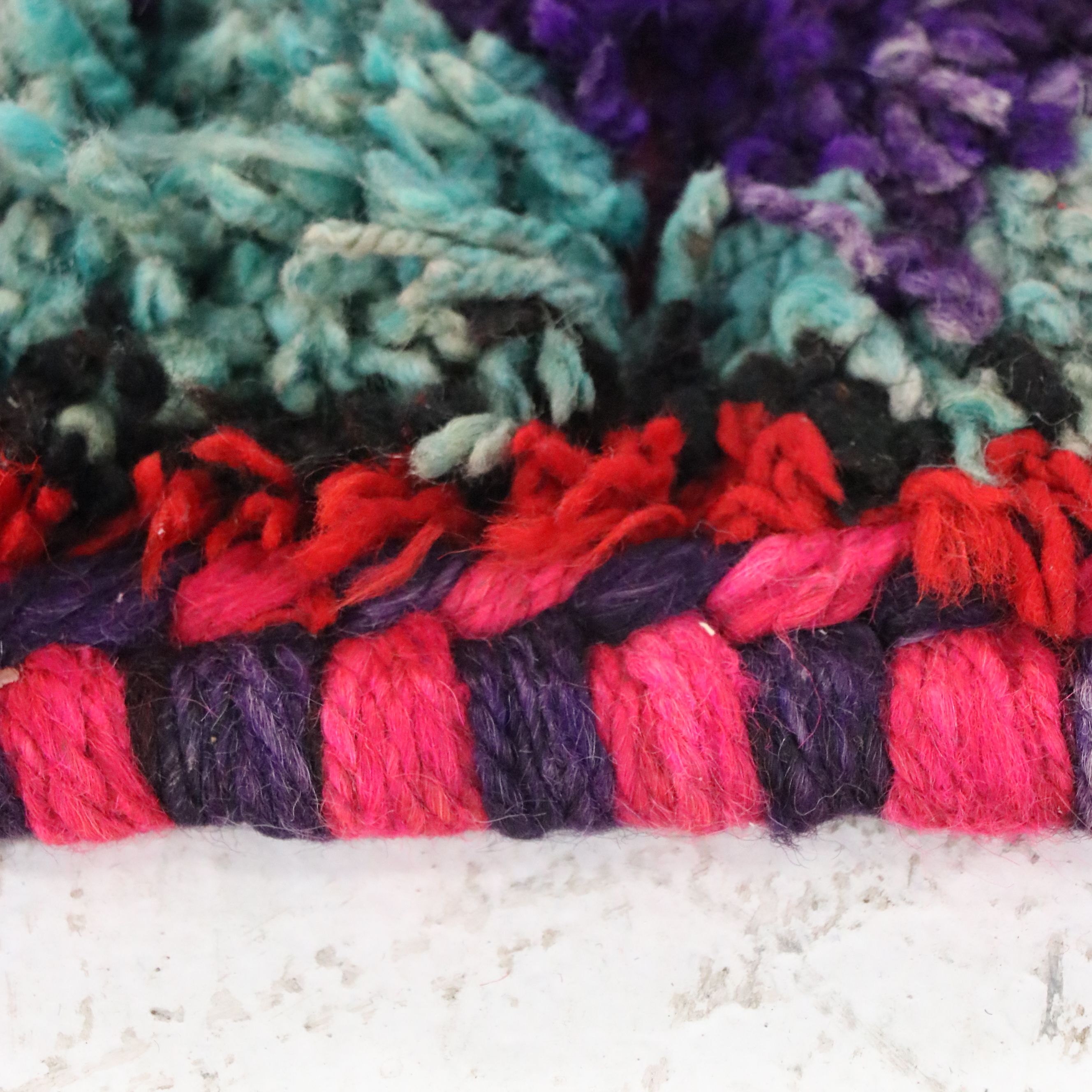 3'3 x 9'11 Hand-Knotted Moroccan Berber Long Rug