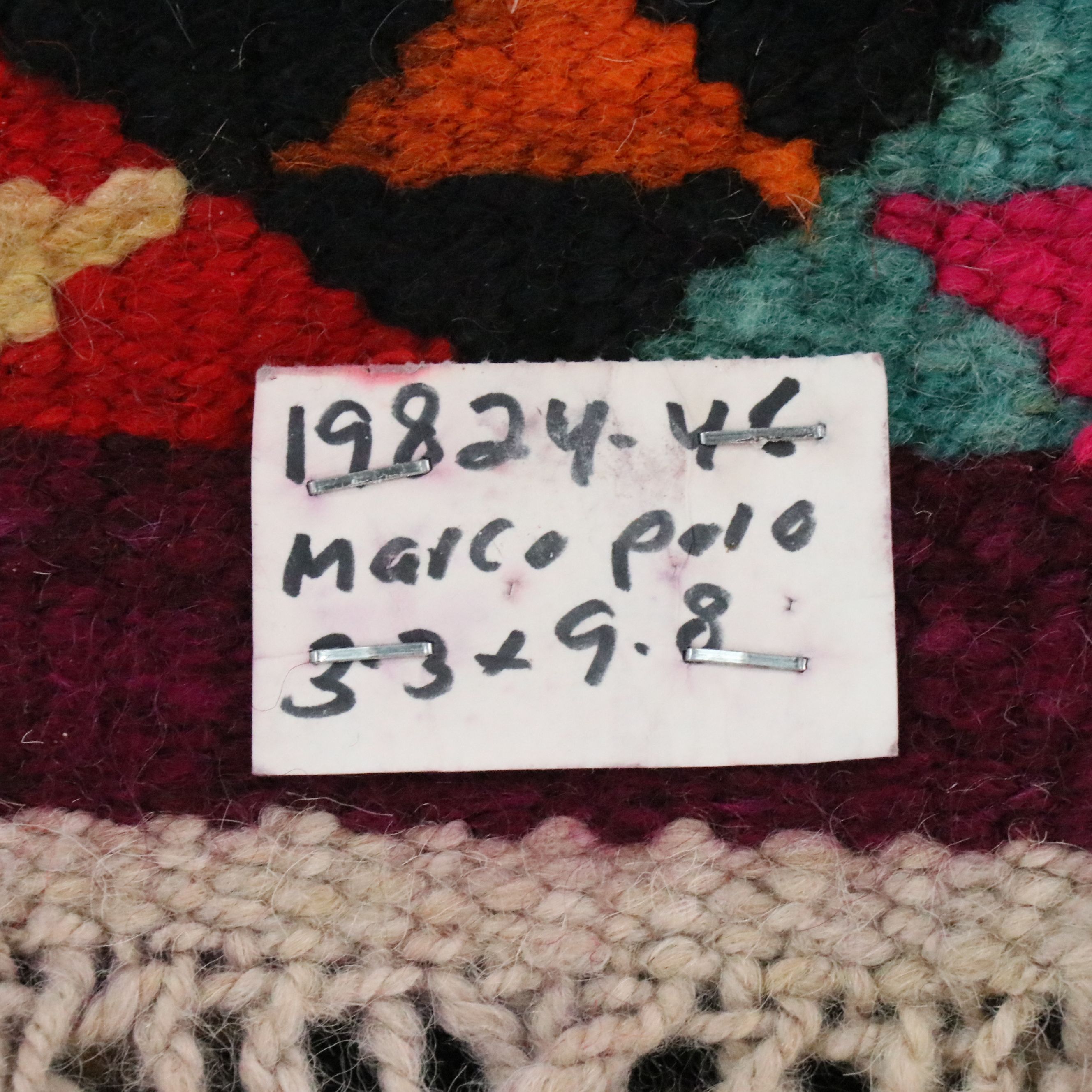 3'3 x 9'11 Hand-Knotted Moroccan Berber Long Rug