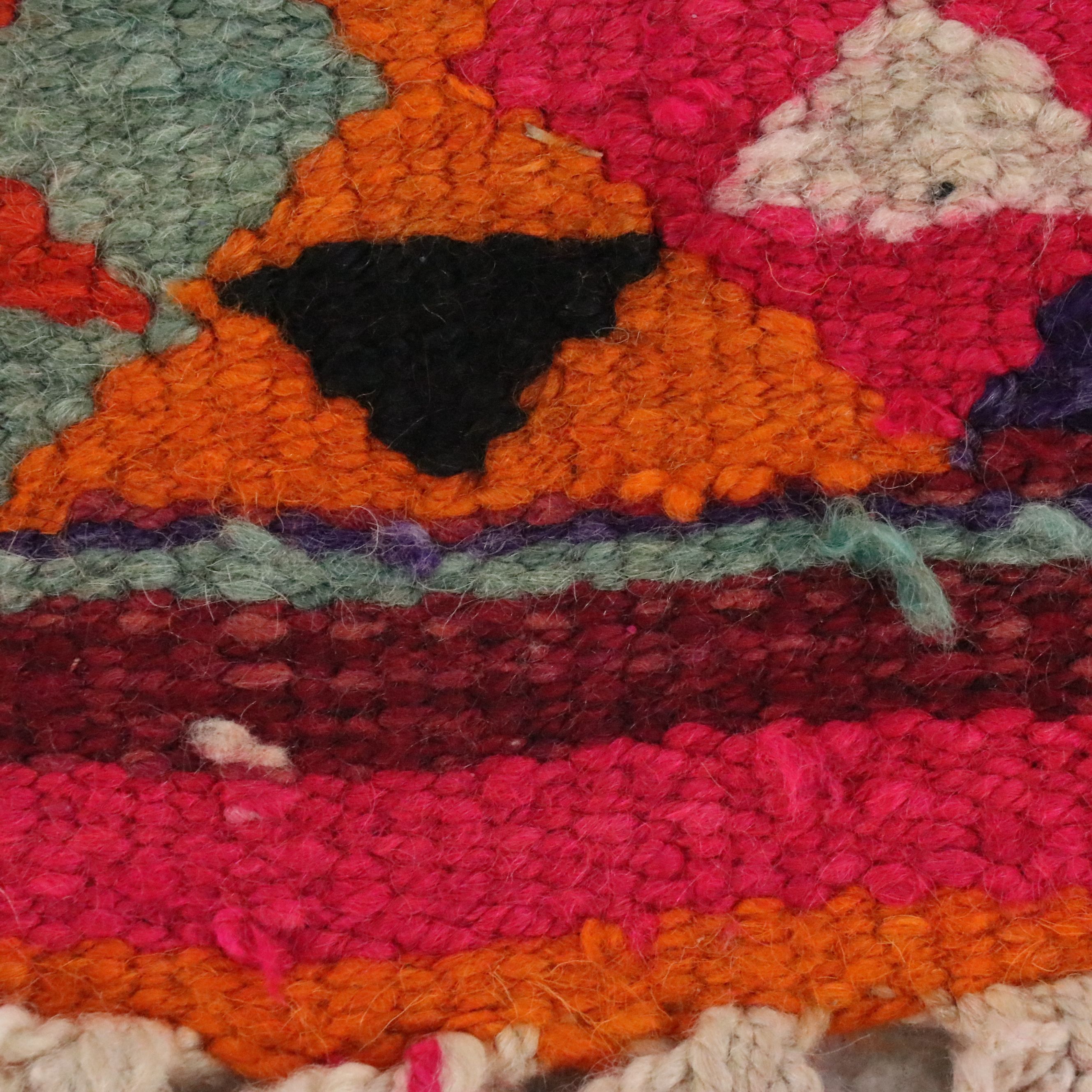 3'3 x 9'11 Hand-Knotted Moroccan Berber Long Rug