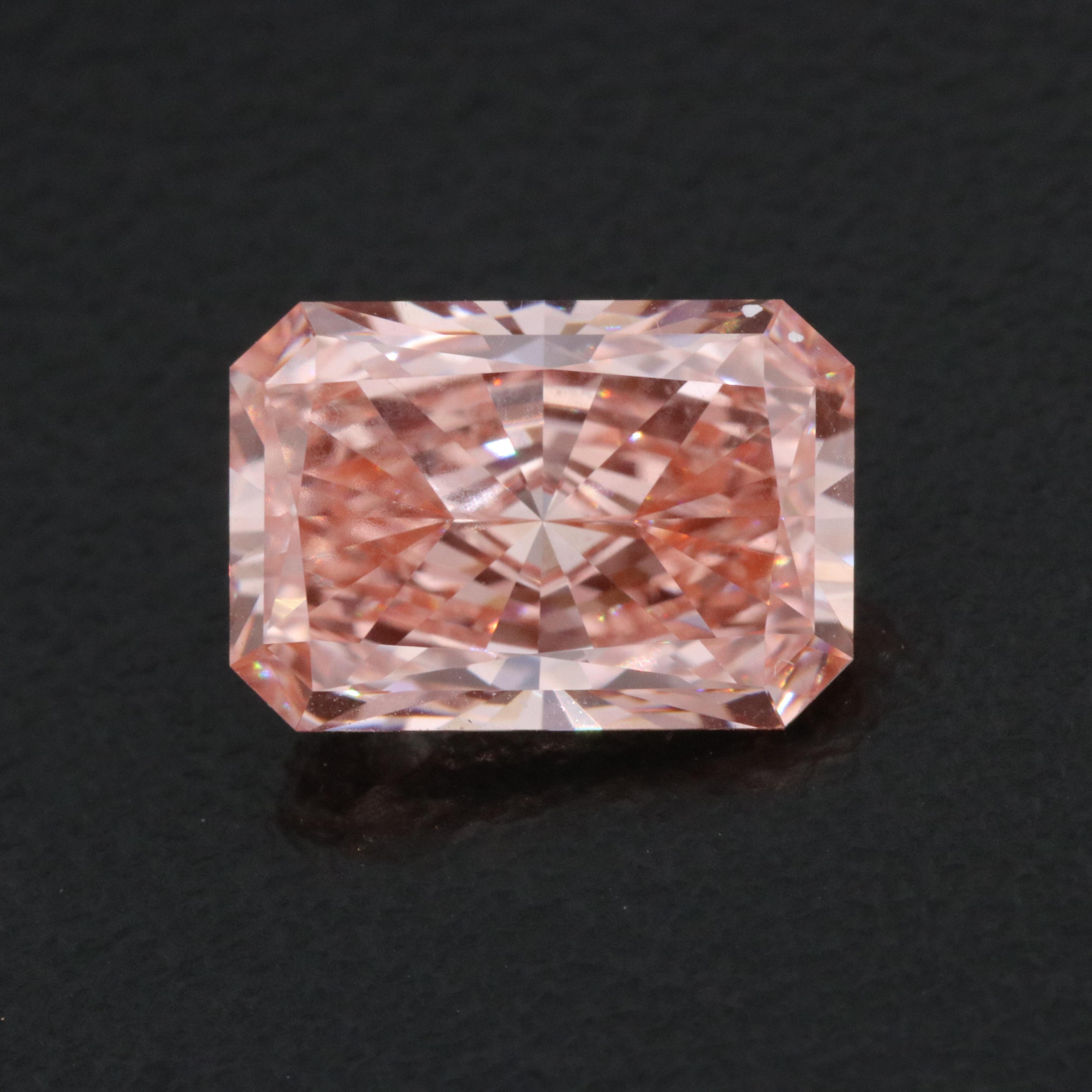 Loose 3.05 CT Lab Grown Fancy Pink Diamond with IGI Report