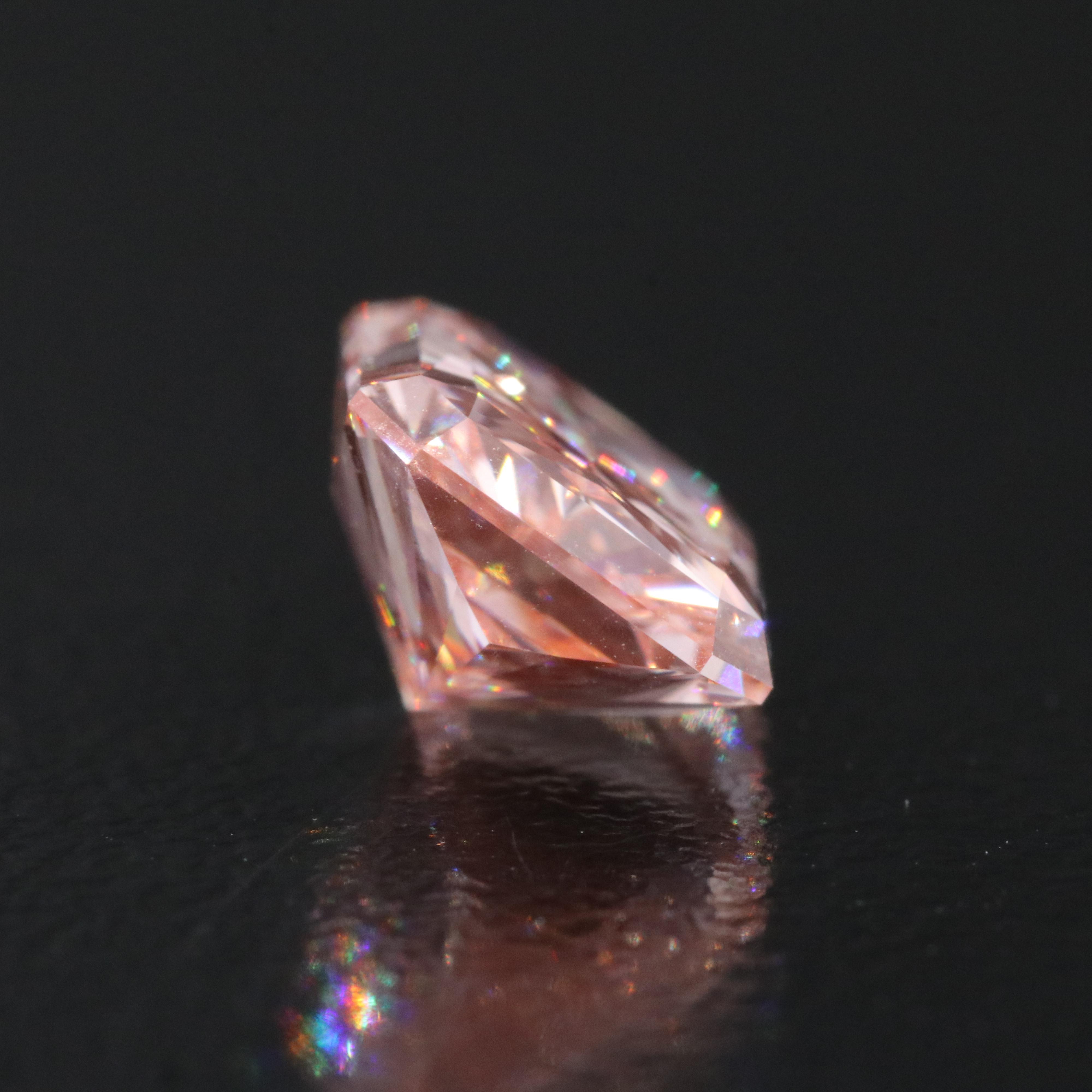Loose 3.05 CT Lab Grown Fancy Pink Diamond with IGI Report