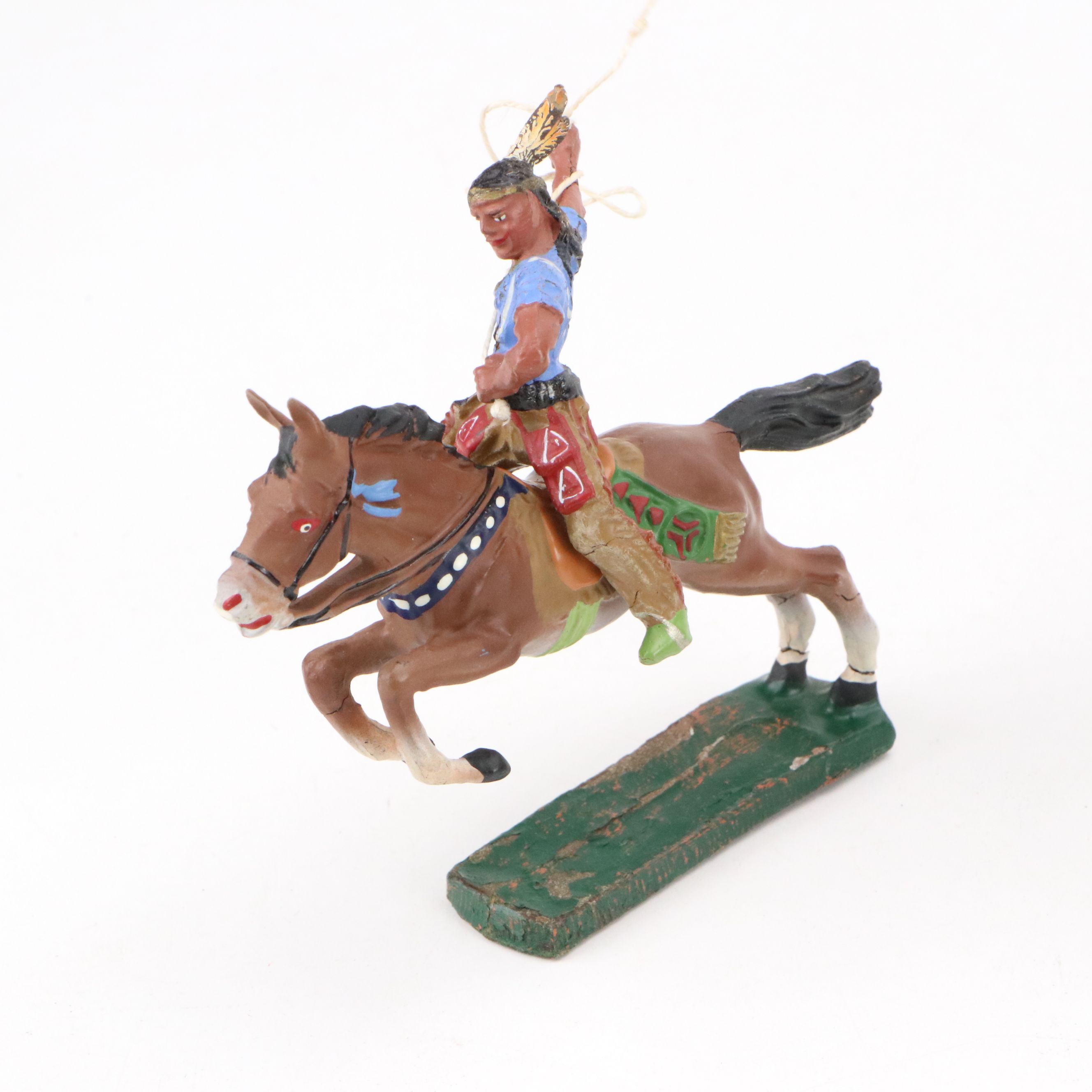 Elastolin Composite Cowboys and Native American Toys