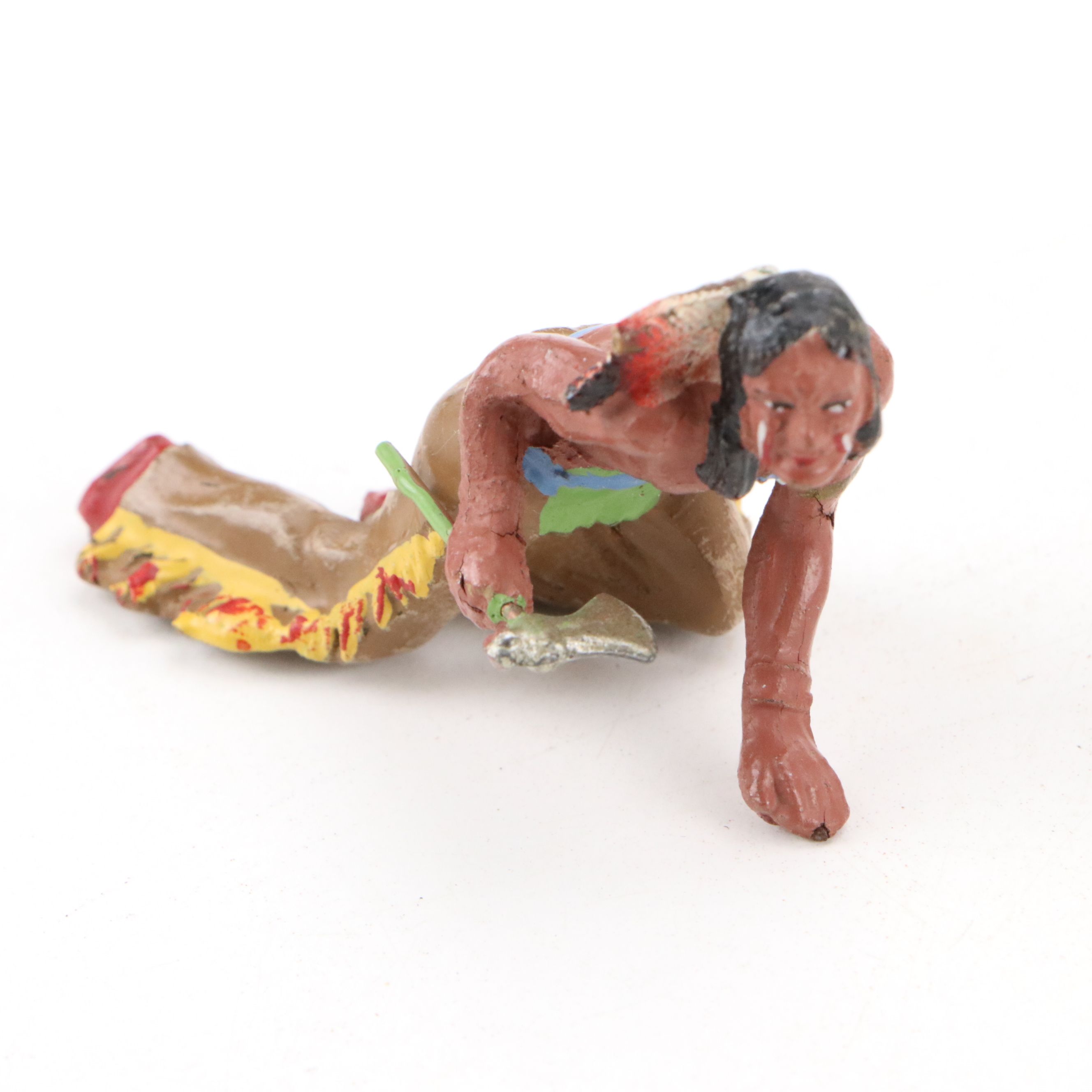 Elastolin Composite Cowboys and Native American Toys