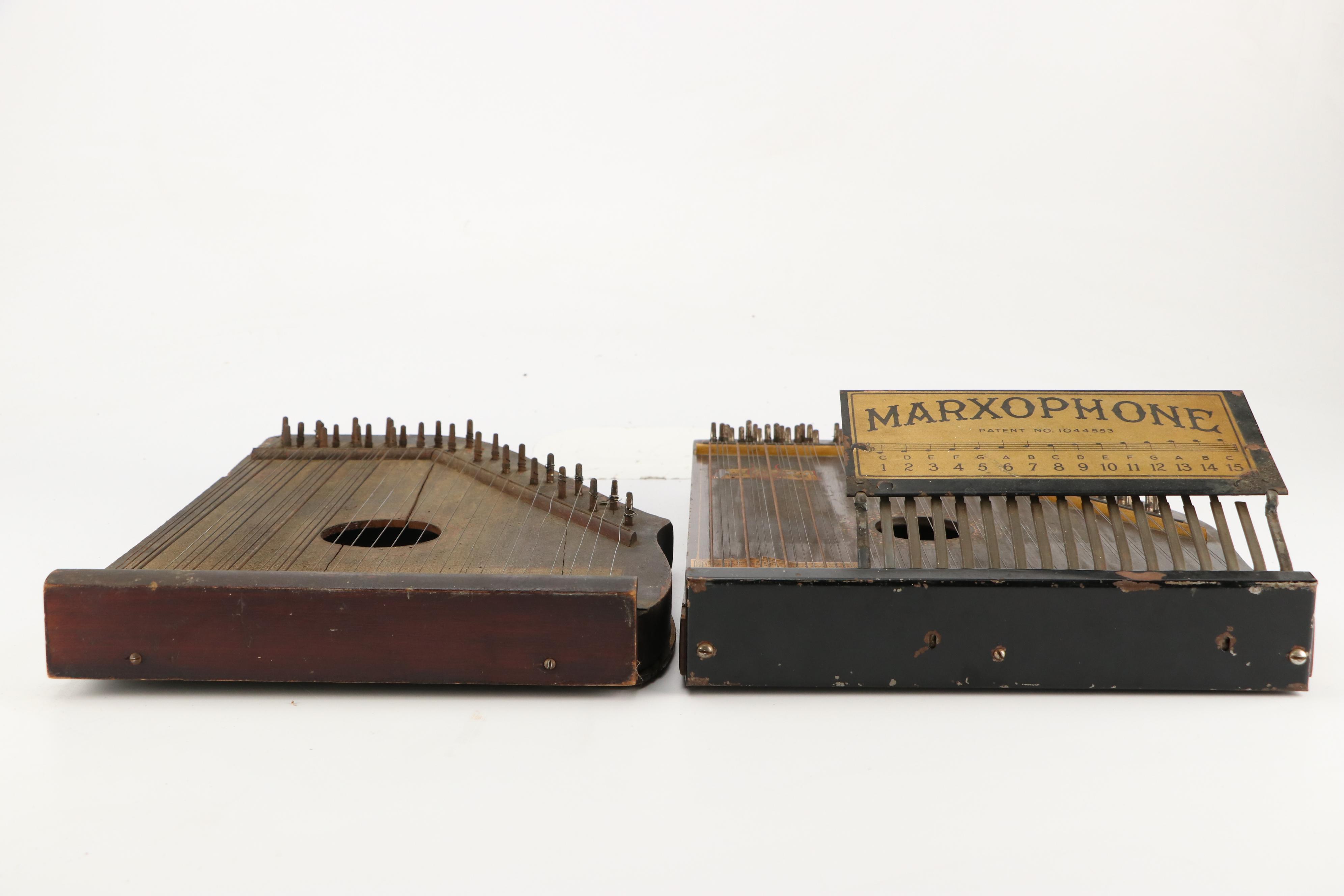 Marxophone Fretless Mandolin Zithers, Early 20th Century