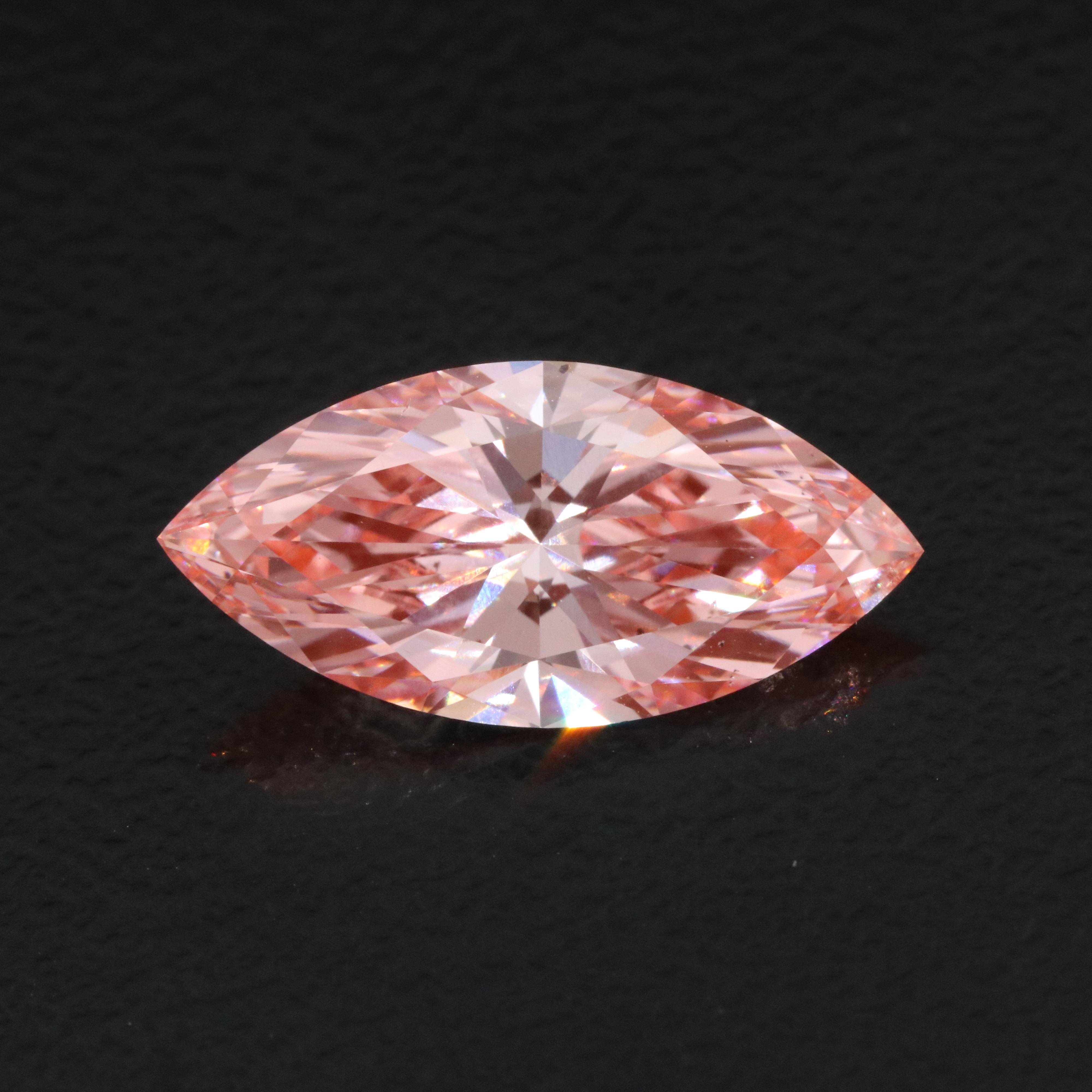 Loose 3.05 CT Lab Grown Fancy Pink Diamond with IGI Report