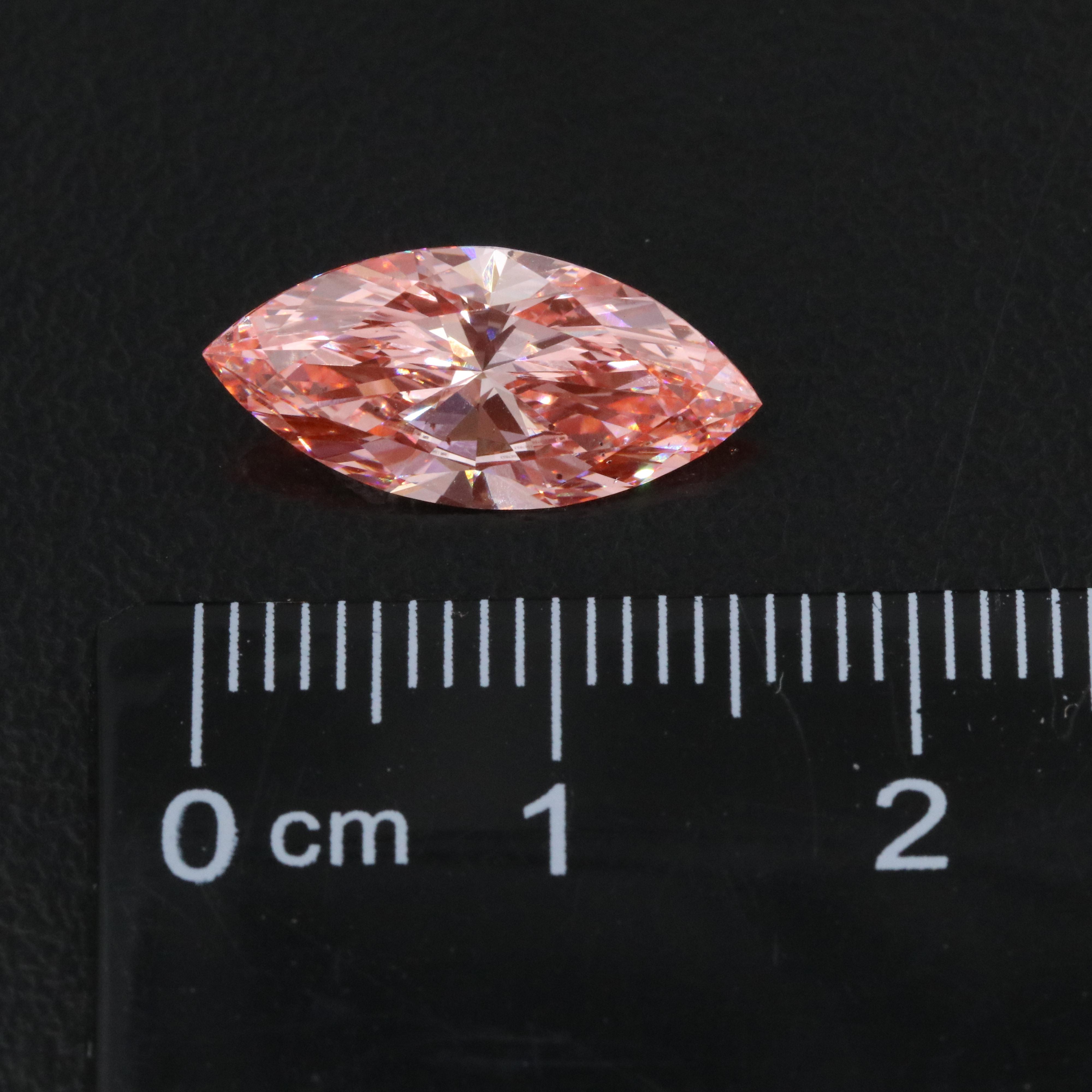 Loose 3.05 CT Lab Grown Fancy Pink Diamond with IGI Report