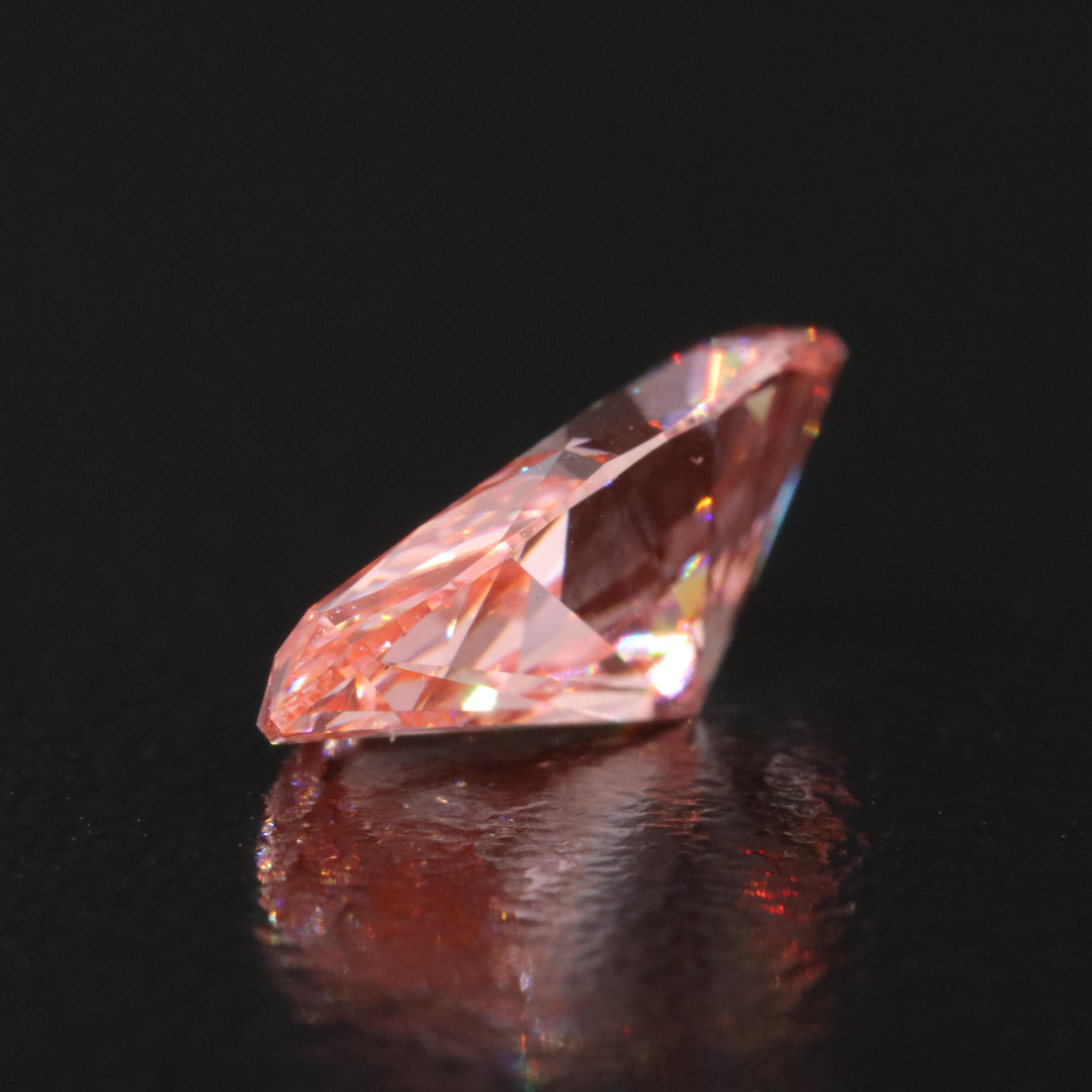 Loose 3.05 CT Lab Grown Fancy Pink Diamond with IGI Report