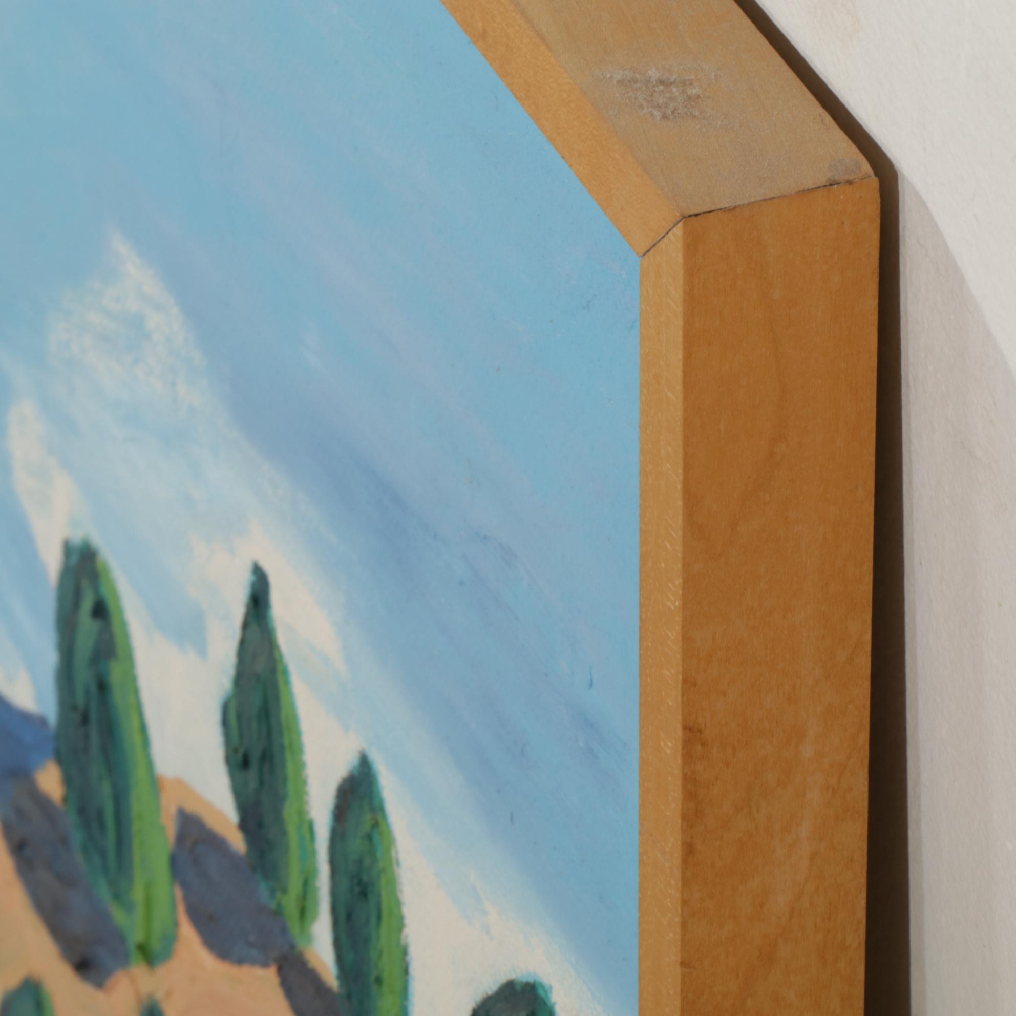 Shepard Mountain Road and Landscape Oil Painting, Late 20th Century