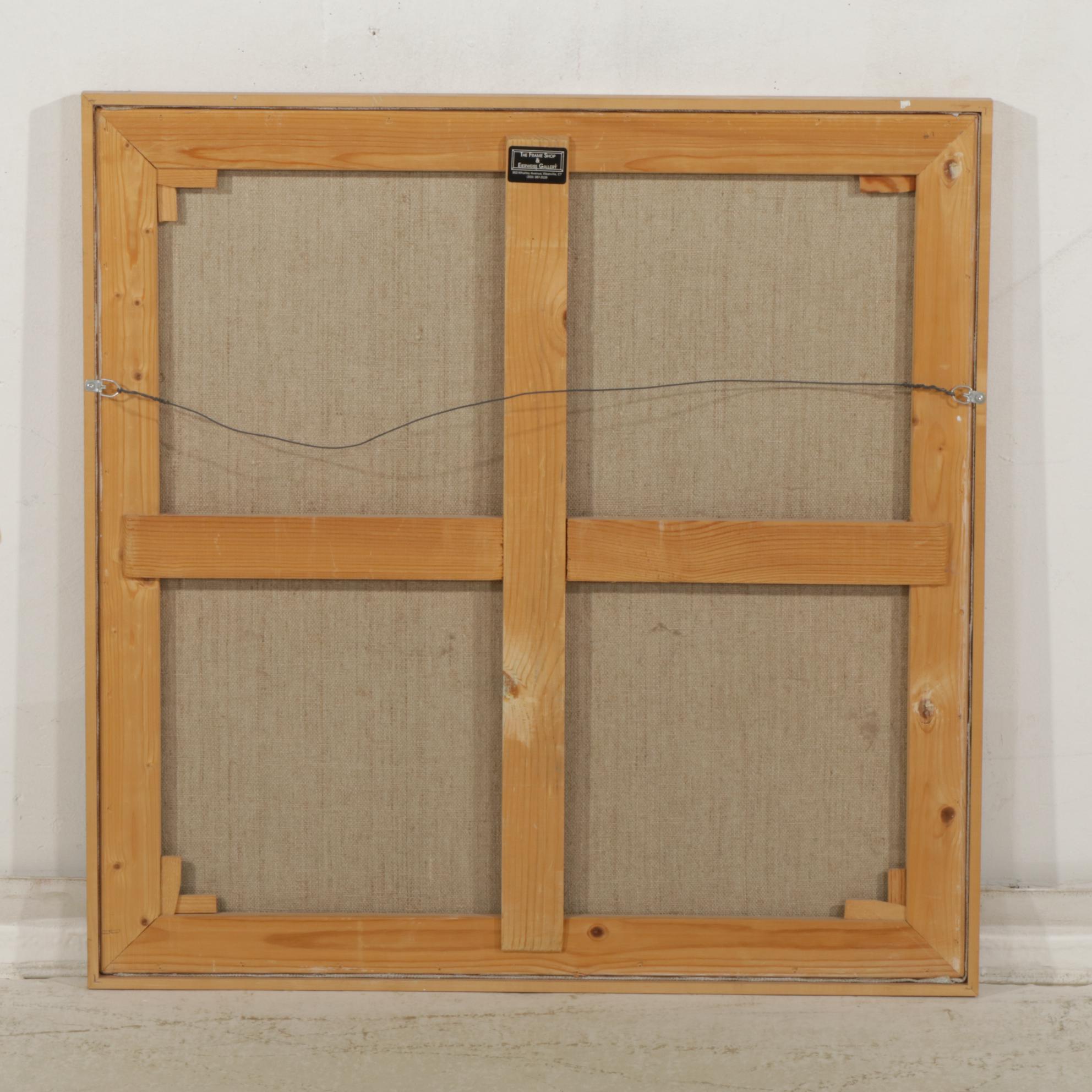 Shepard Mountain Road and Landscape Oil Painting, Late 20th Century