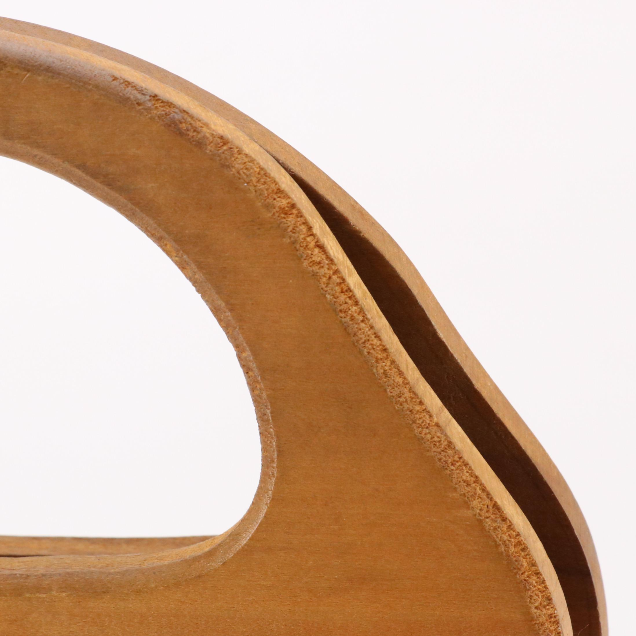 Vintage Wooden Handle Tapestry Bag