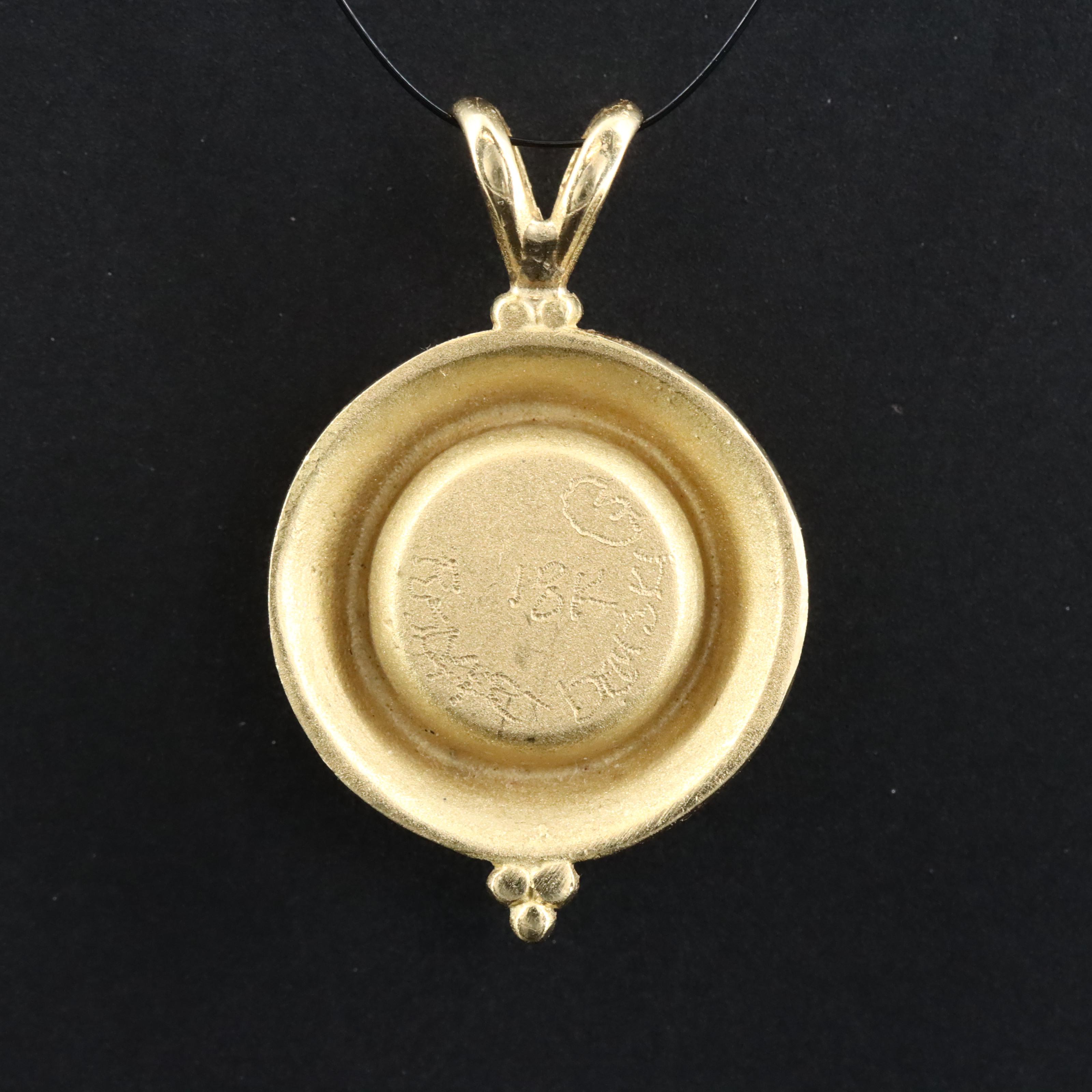 Susan Demski for MAGICK "Creations" 18K Cloisonné & Diamond Pendant