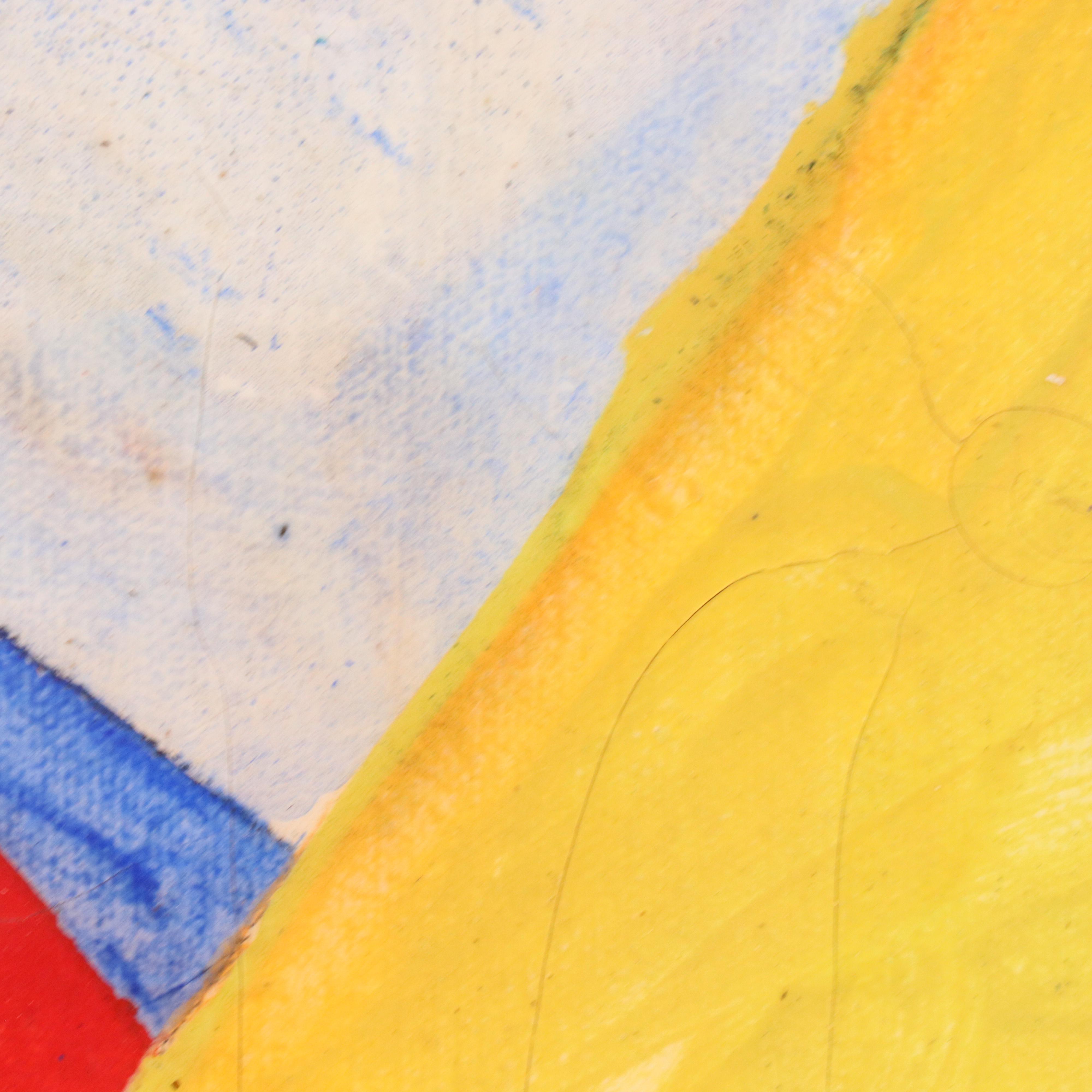 Reynolds Falce Abstract Mixed Media Painting "Geometrique," 1937