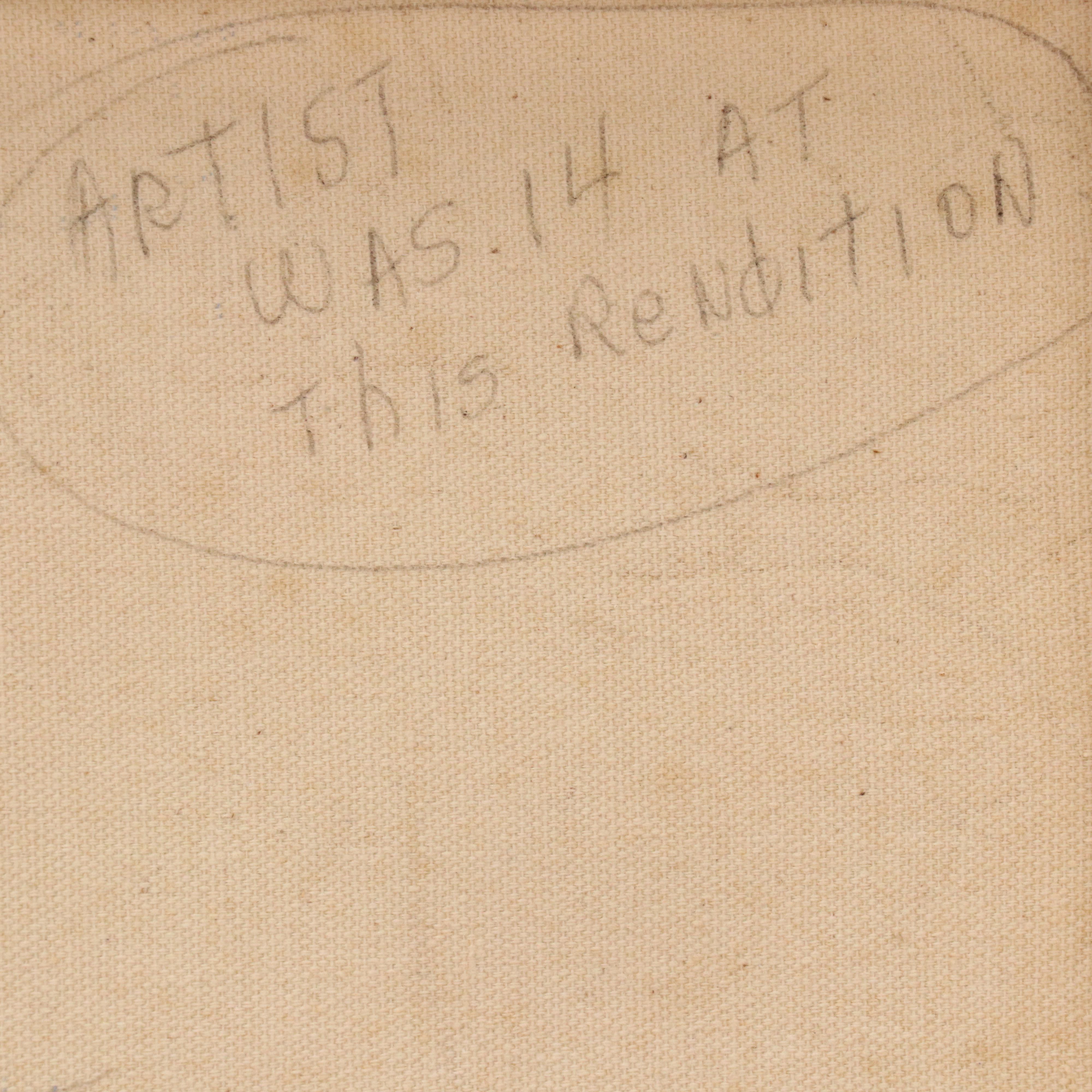 Reynolds Falce Abstract Mixed Media Painting "Geometrique," 1937