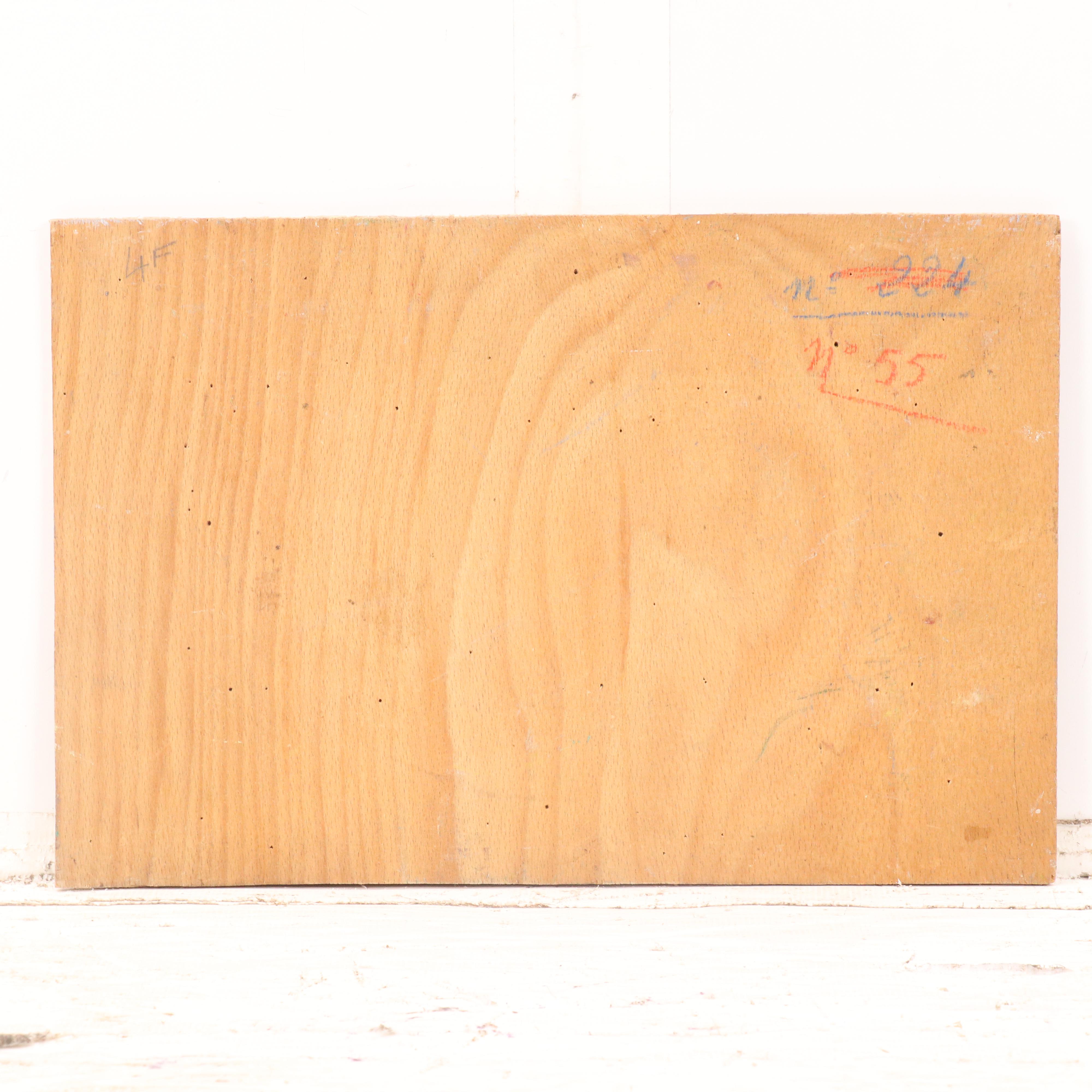 French School Oil Painting Still Life with Wisteria, 20th Century