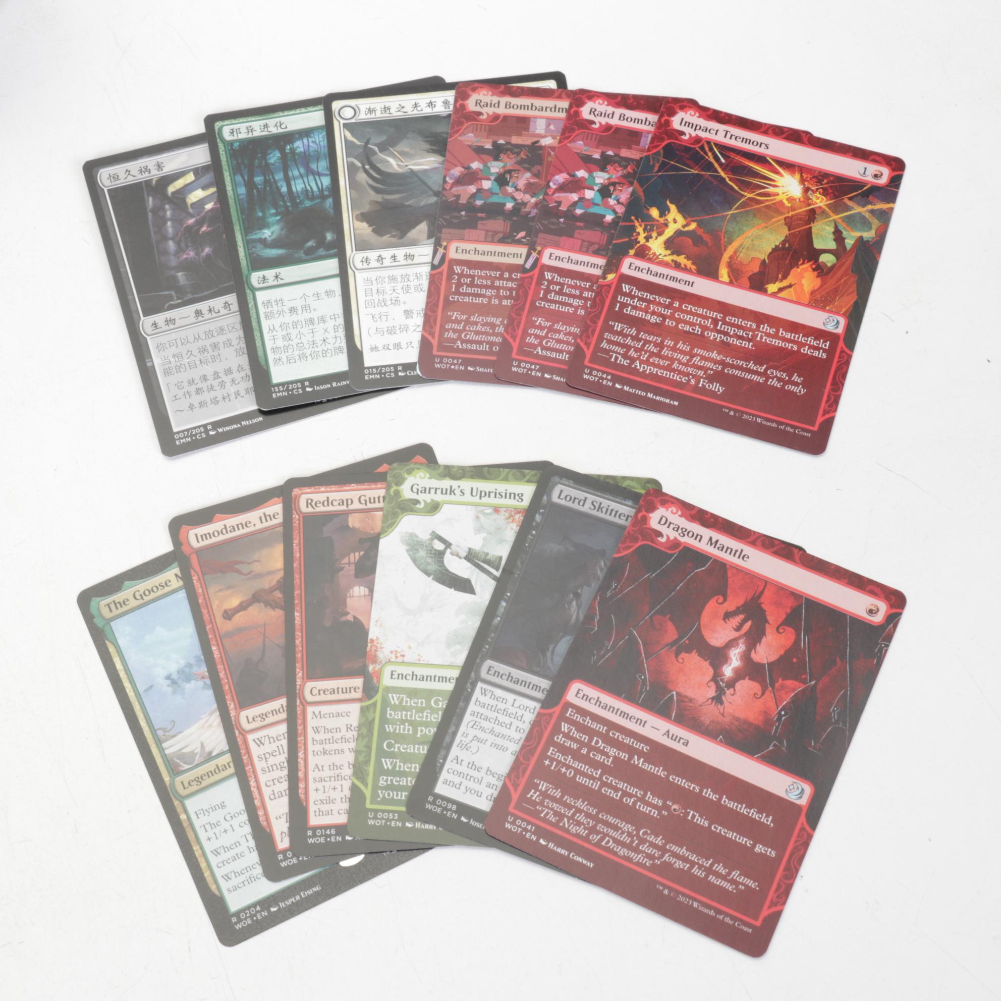 English & Japanese Magic the Gathering Eldritch Moon & Other Trading Card Sets