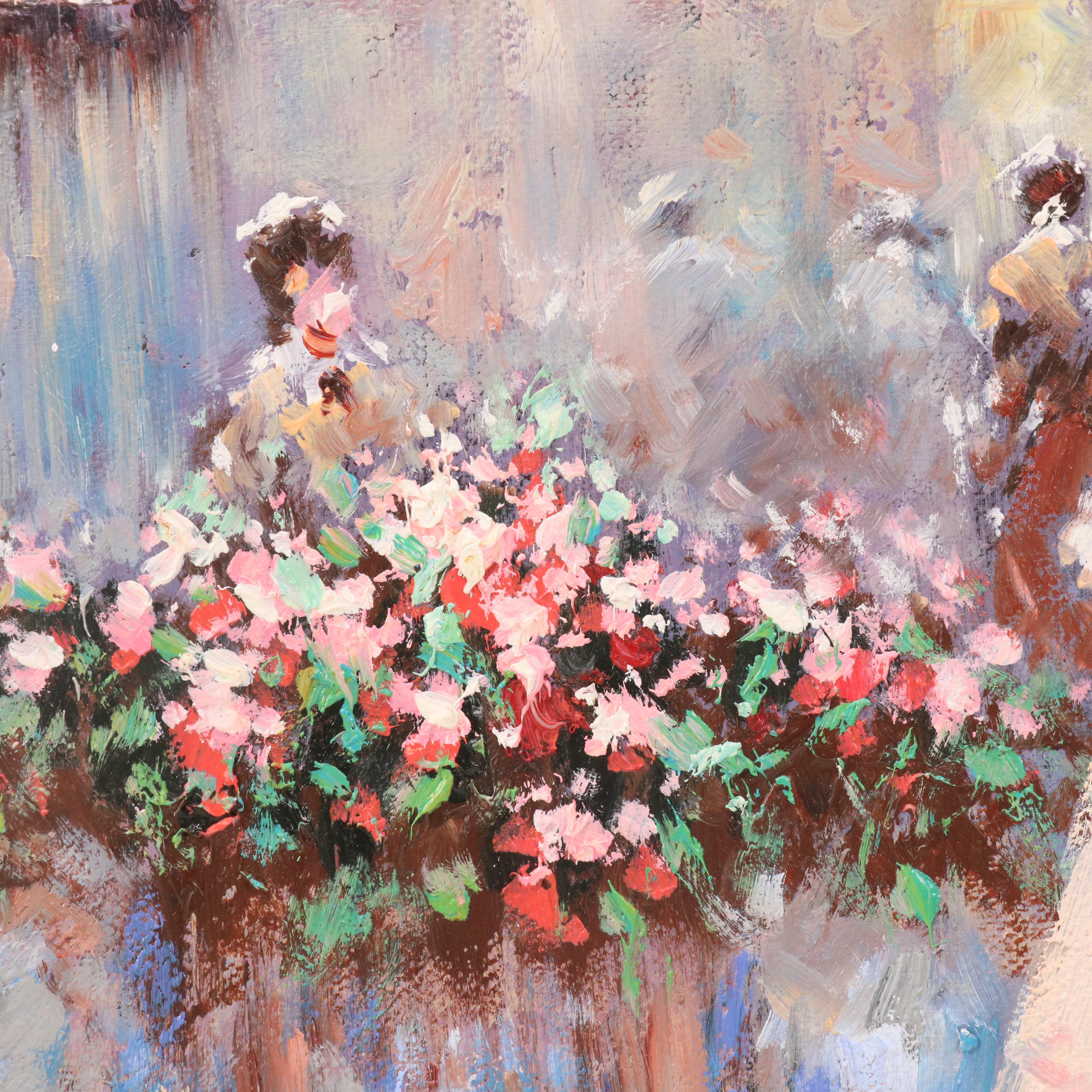 Johnny Gaston Impressionist Style Painting with Street Scene