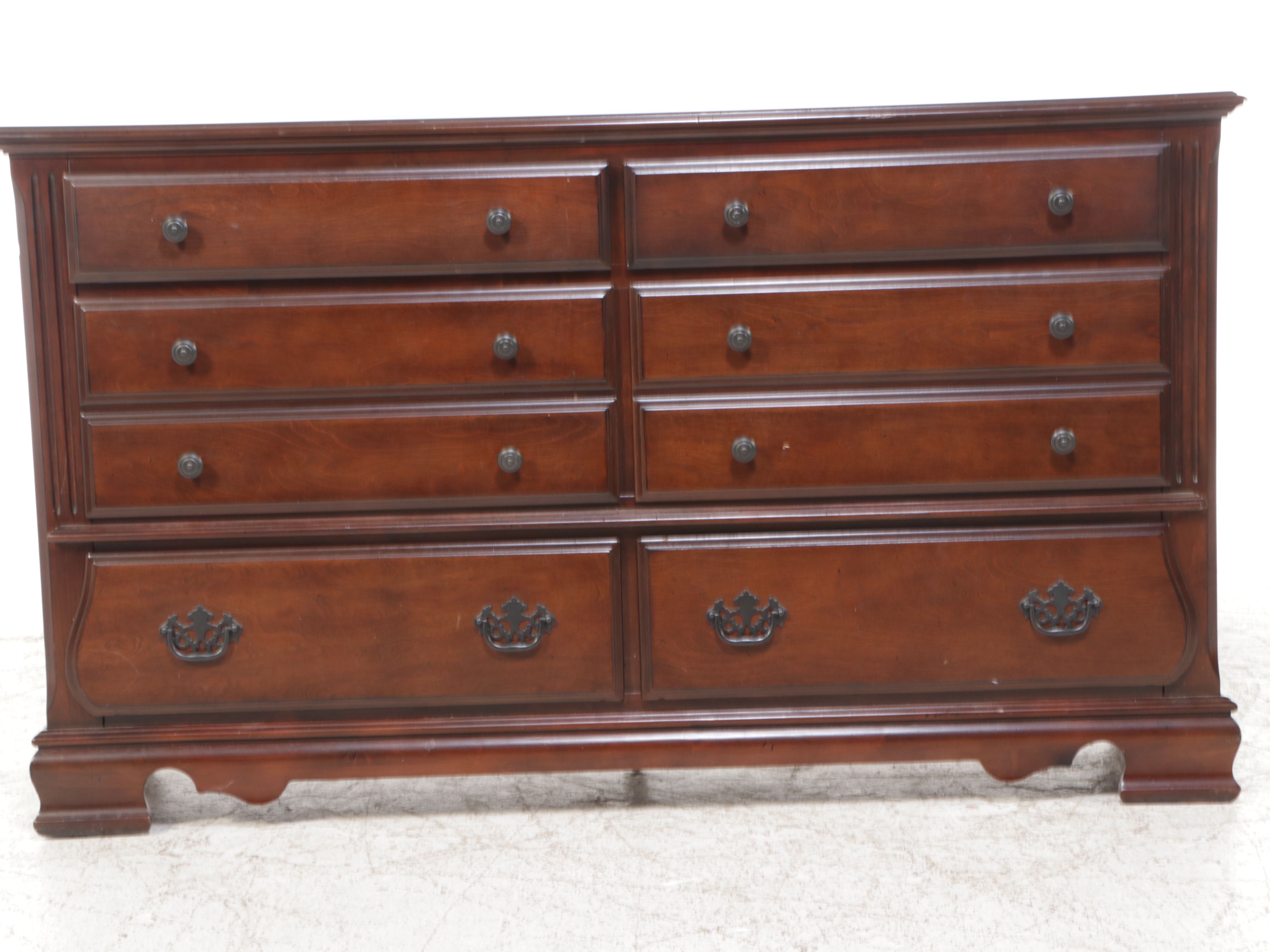 Contemporary Mahogany Finish Dresser