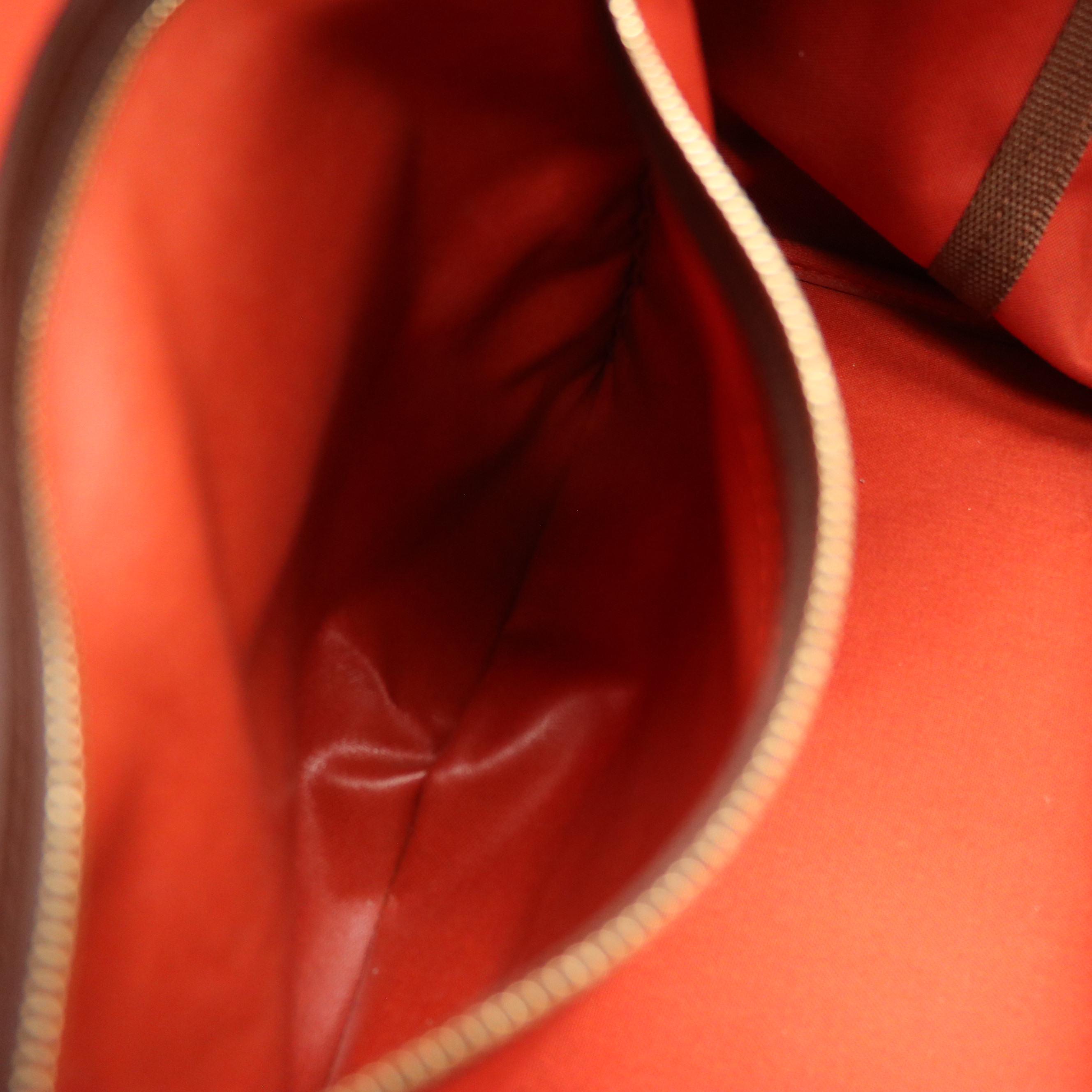 Louis Vuitton Greenwich PM Top Handle Bag in Damier Ebene Canvas and Leather