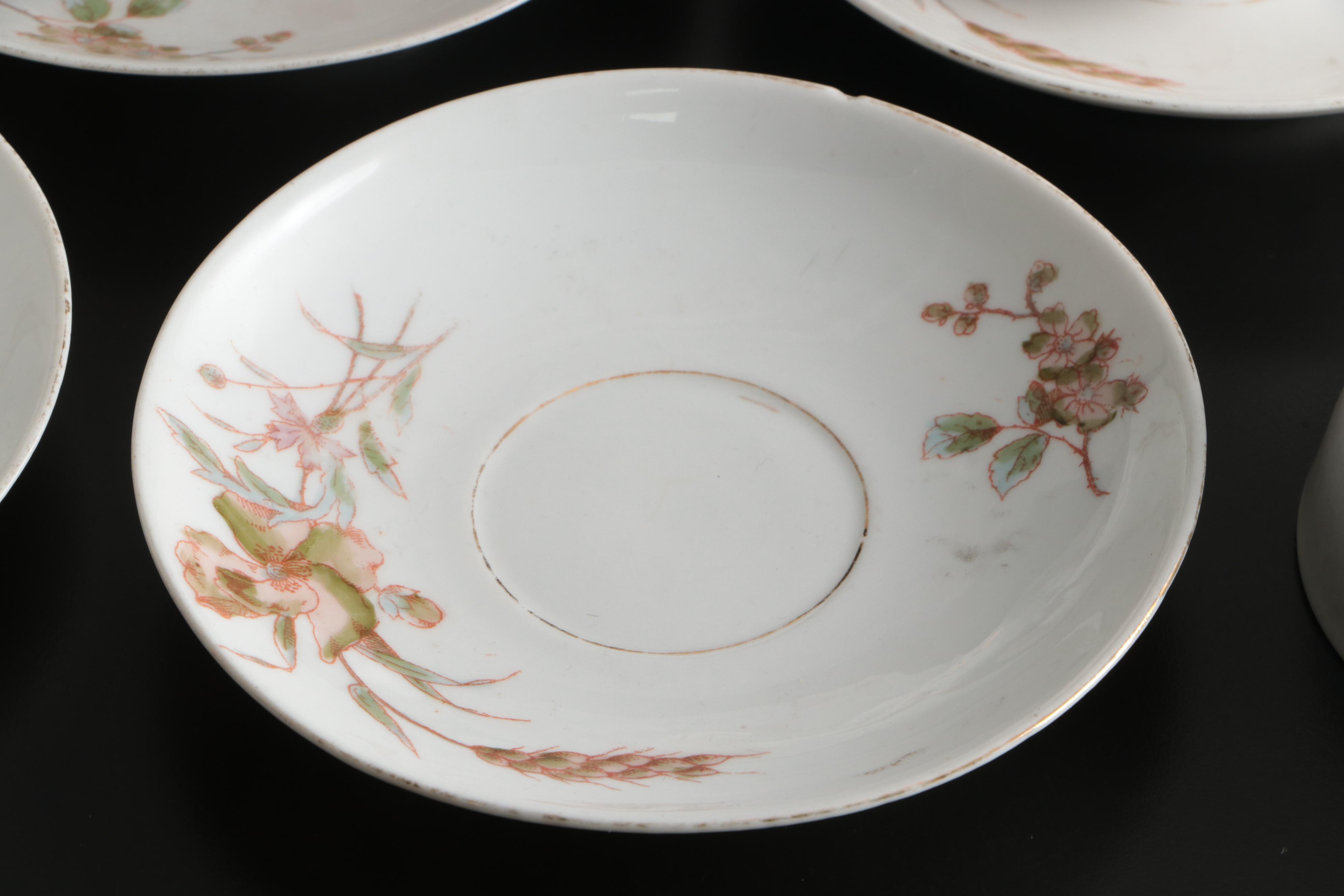 Marx & Gutherz Victorian Austrian Porcelain Dinnerware and Serving Pieces