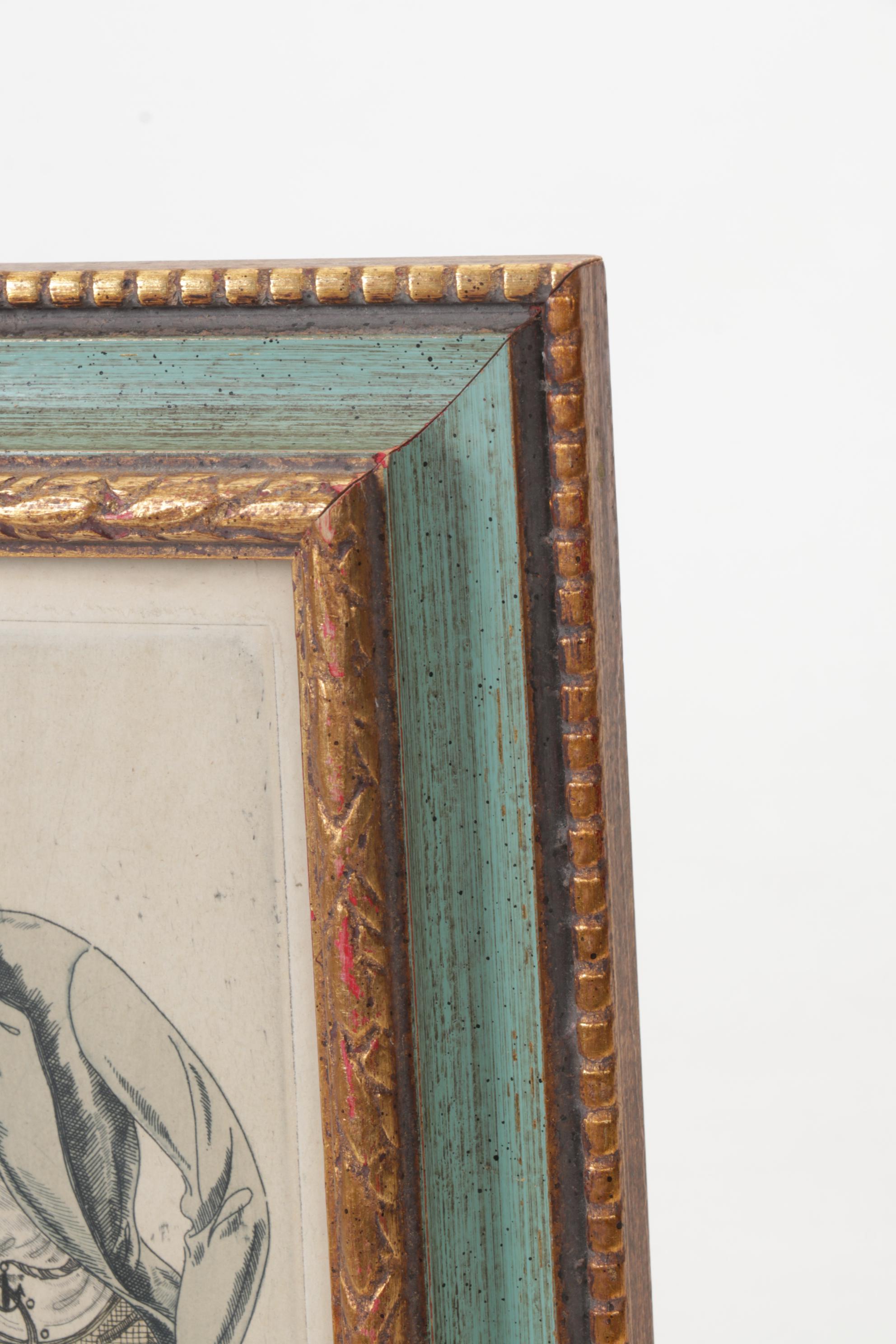 Hand-Colored Etching after Kurt Hilscher "Promenade Walker"