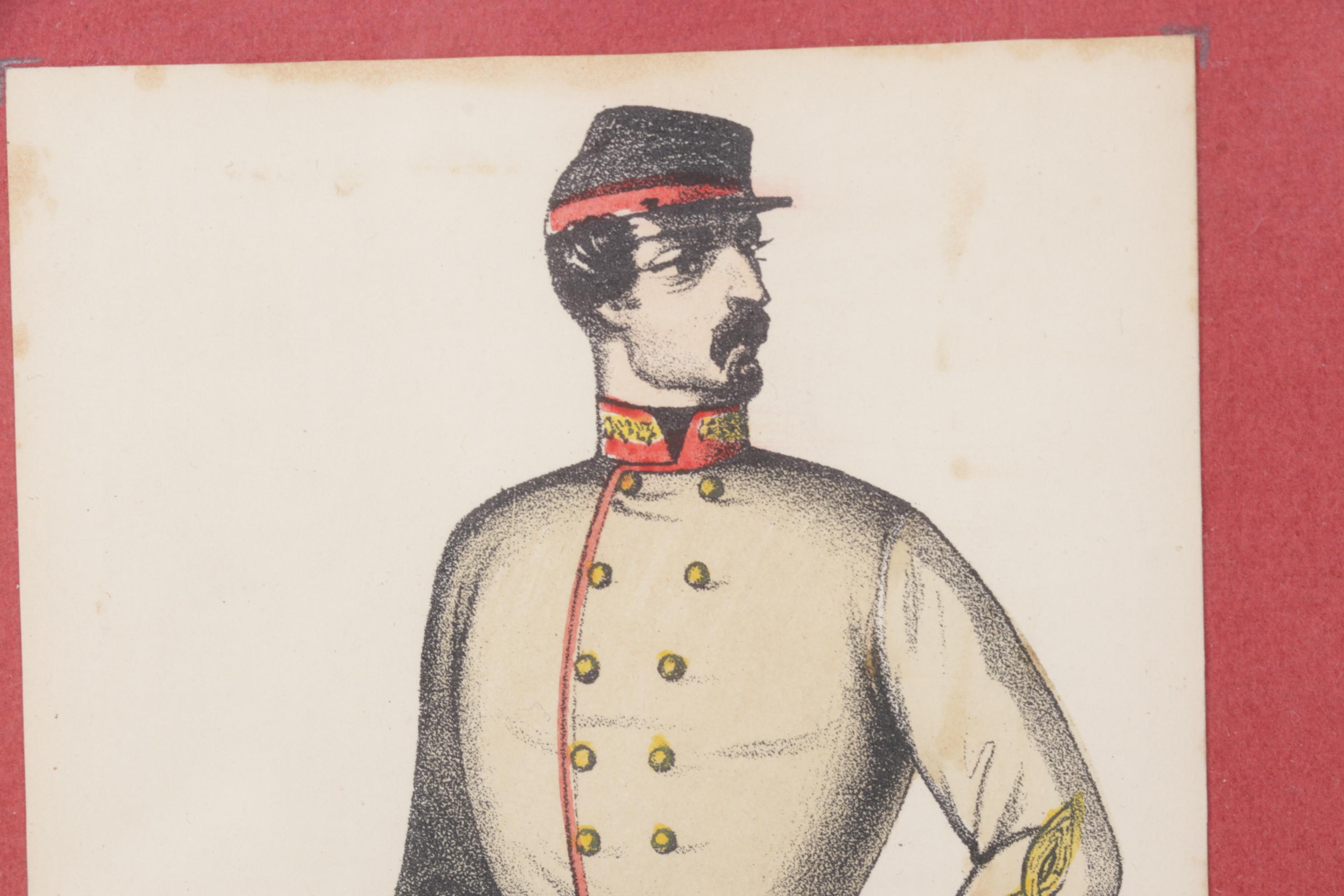 Ernest Crehen Print Series of Confederate Soldier Uniforms