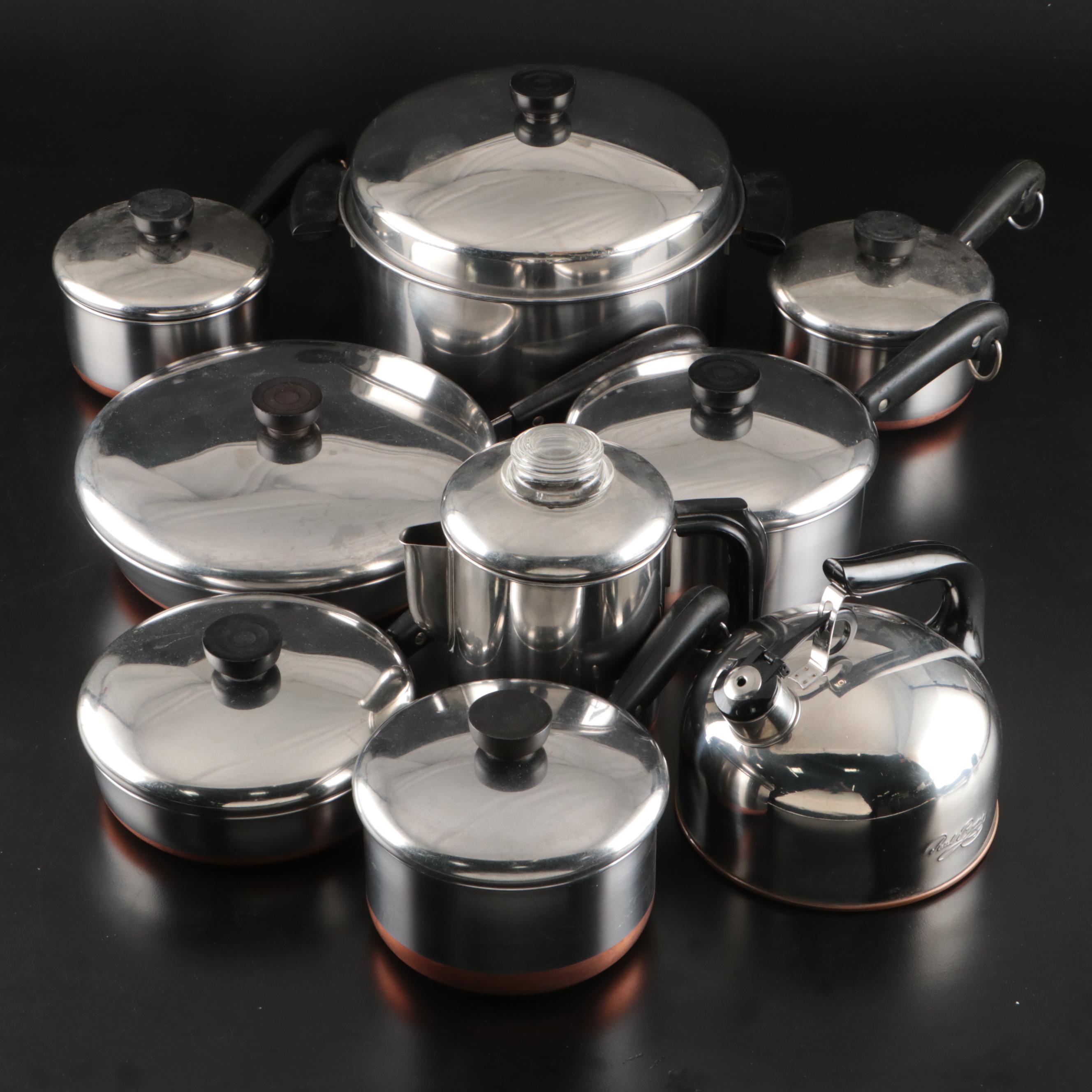 Revere Ware Cookware, Water Kettle and Percolator