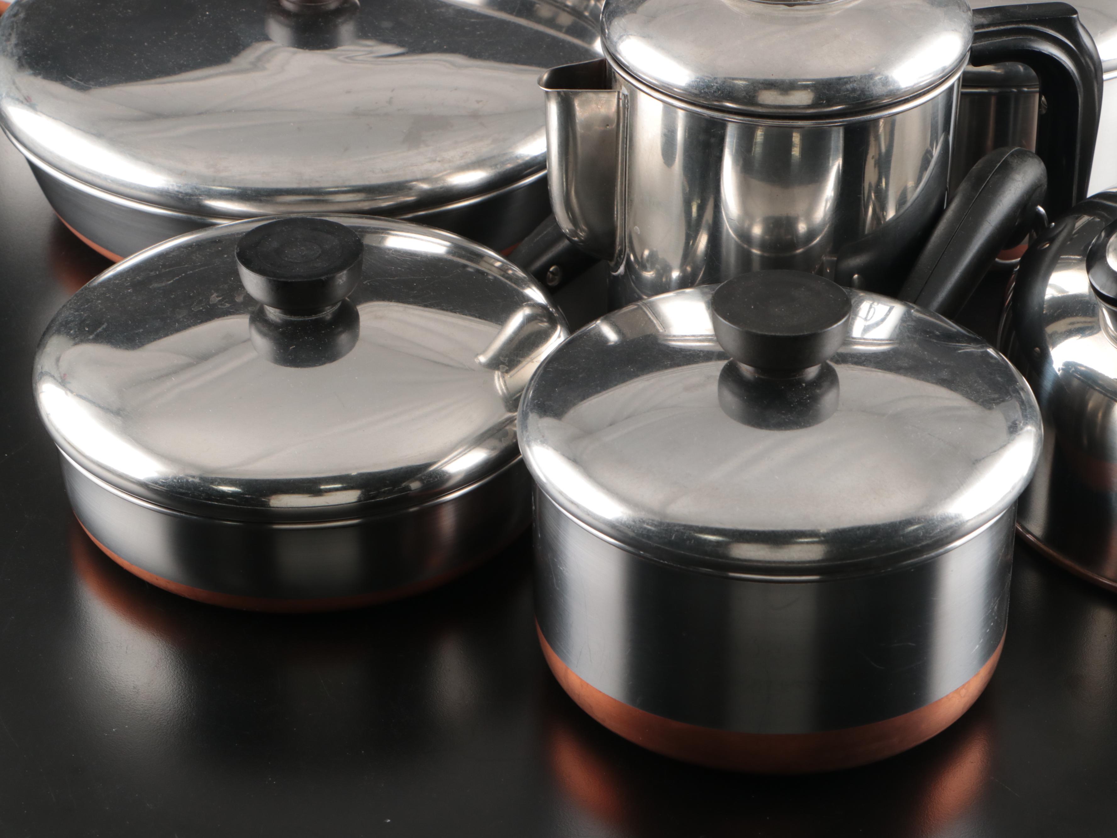 Revere Ware Cookware, Water Kettle and Percolator