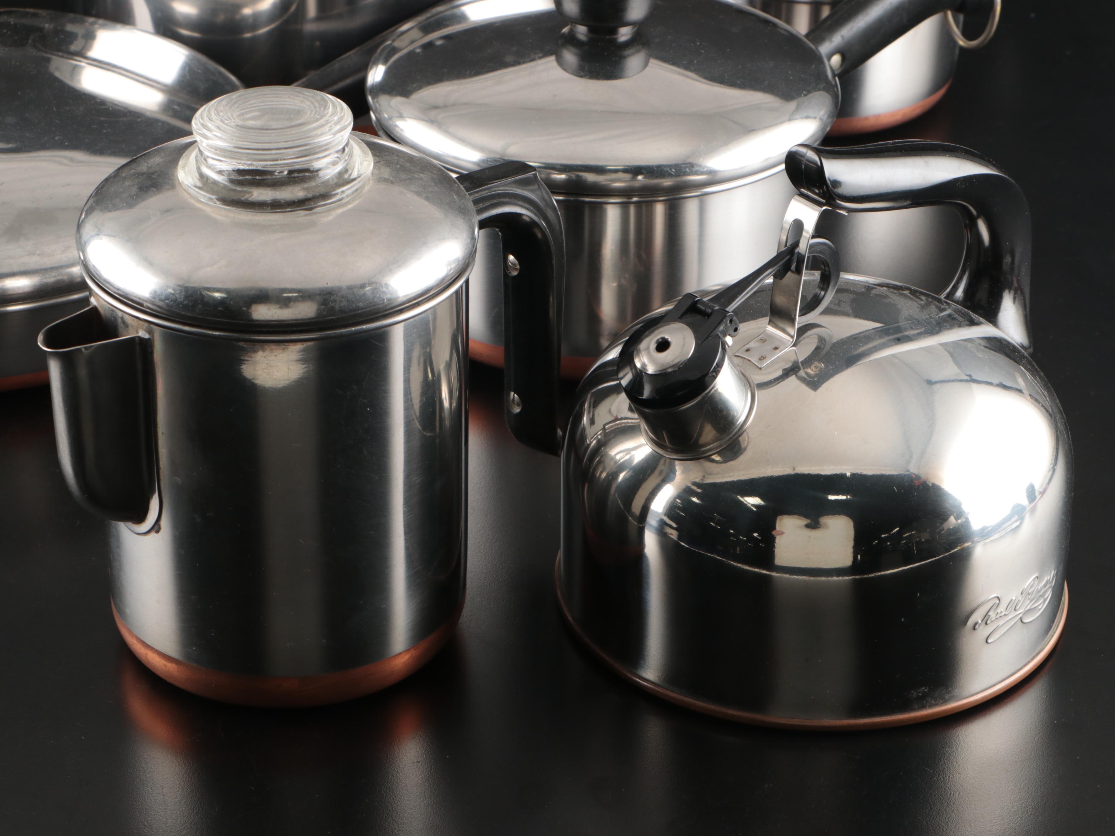 Revere Ware Cookware, Water Kettle and Percolator
