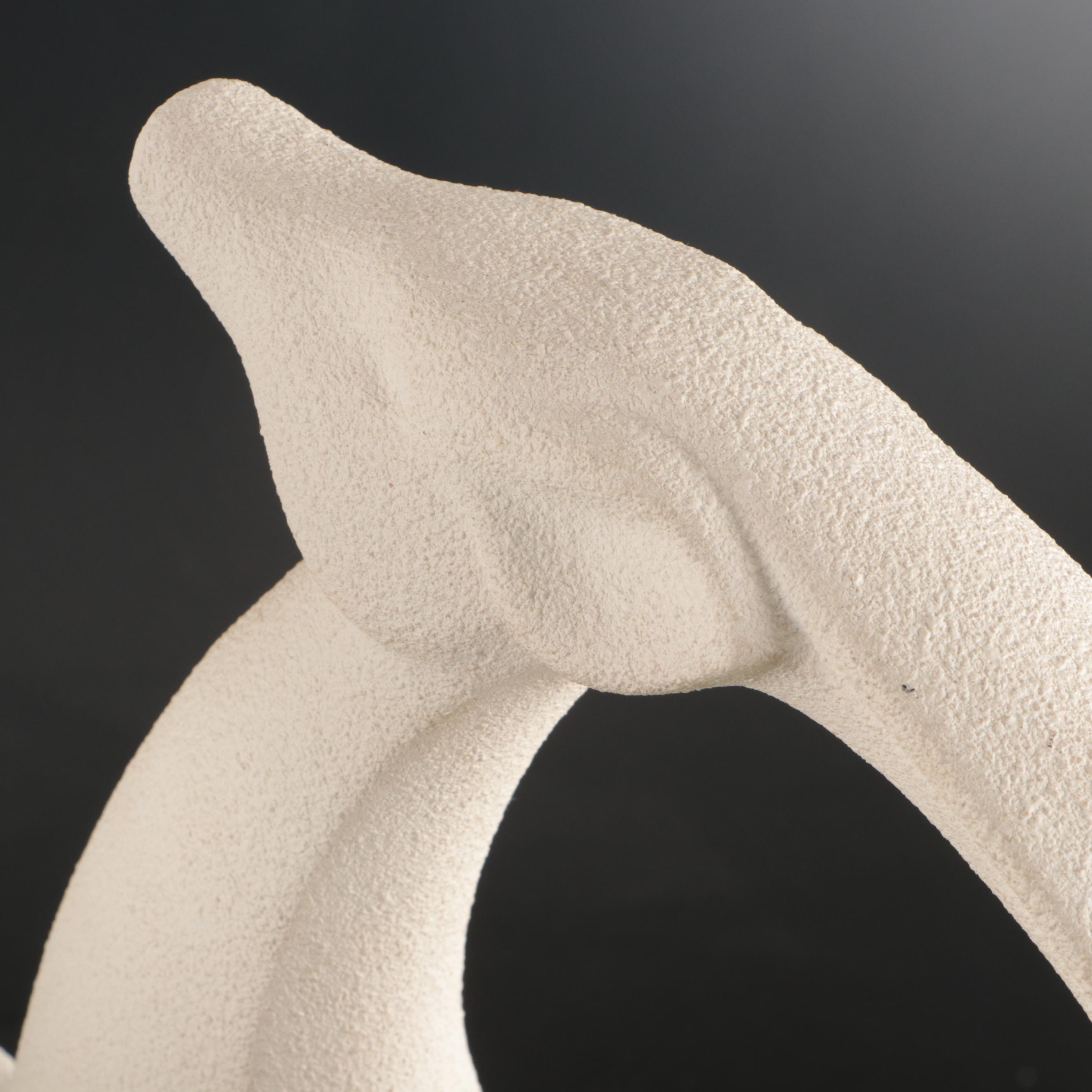 Pair of Haeger Matte Textured Ceramic Gazelles, Late 20th Century