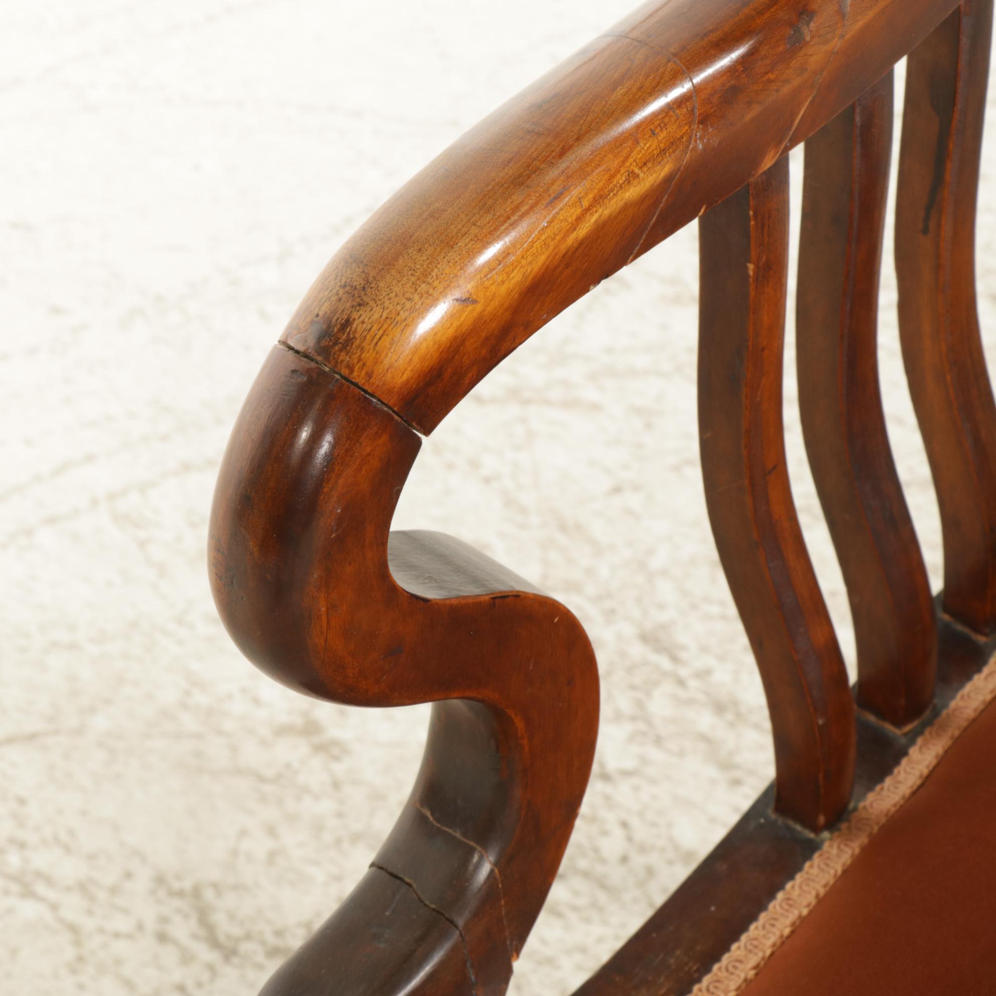 Victorian Slat-Back Settle, Early 20th Century