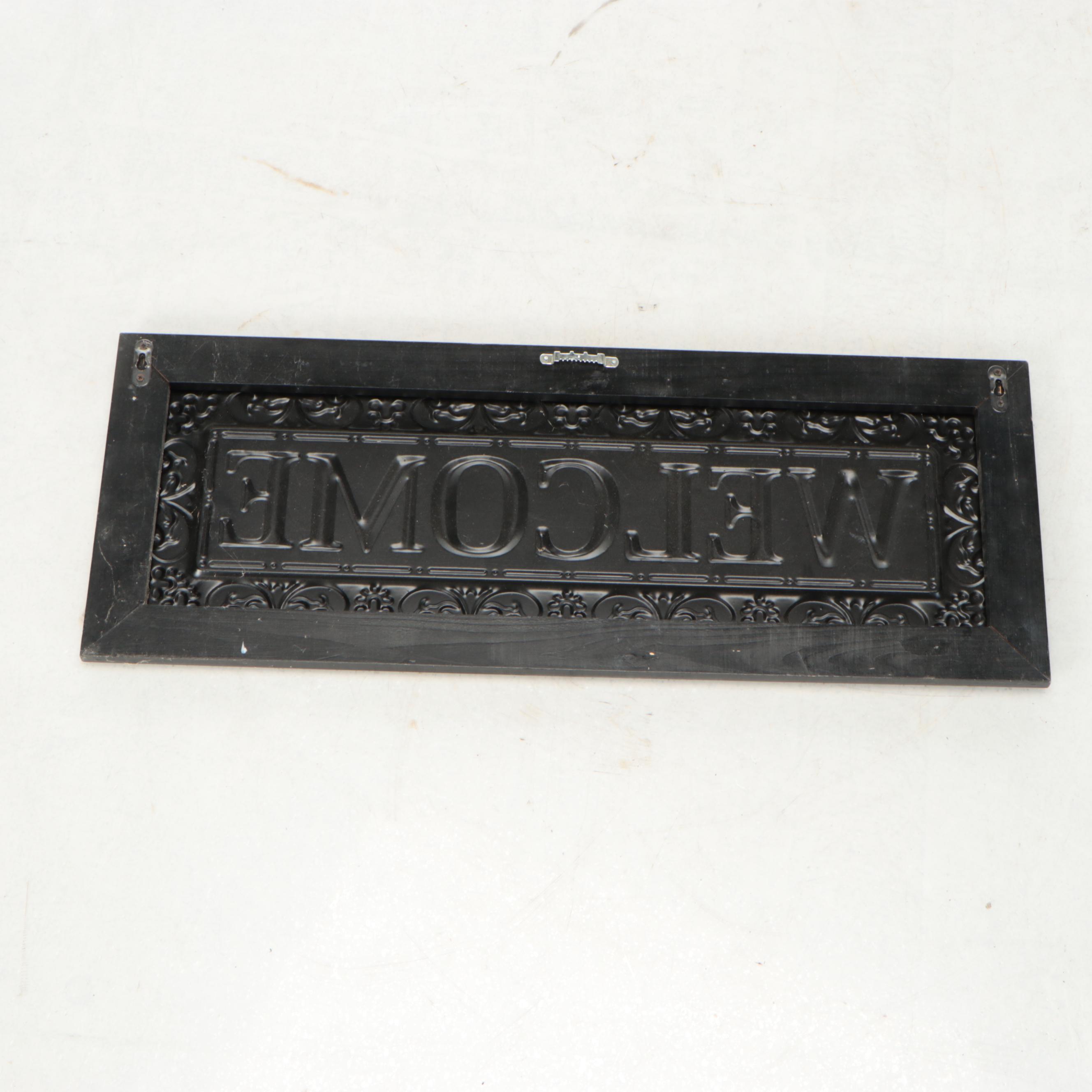 Vanguard Studios Folk Art Style Painted and Carved Wood Rooster and Other Decor