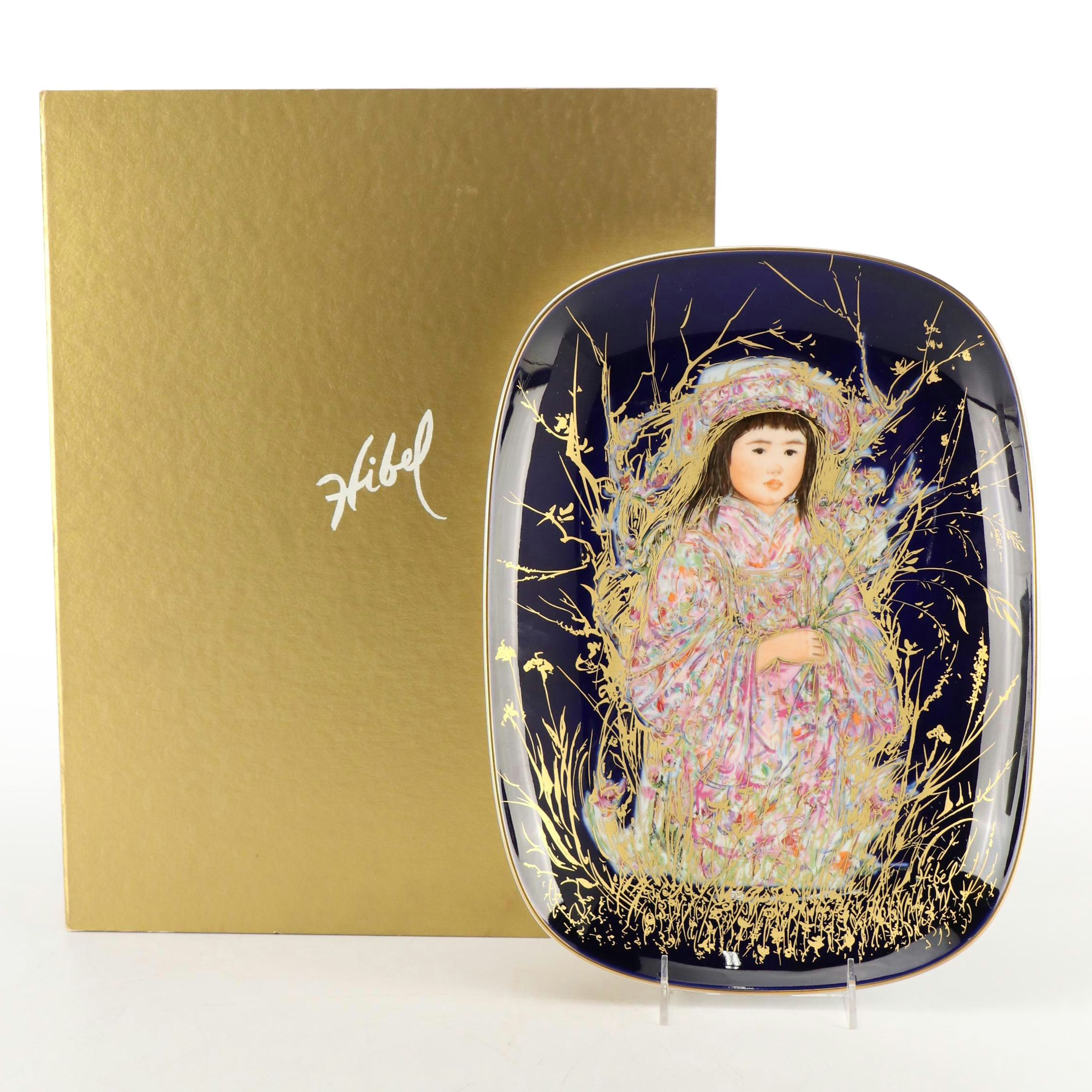 Edna Hibel for Rosenthal Limited Edition Arte Ovale "Takara" Porcelain Plate