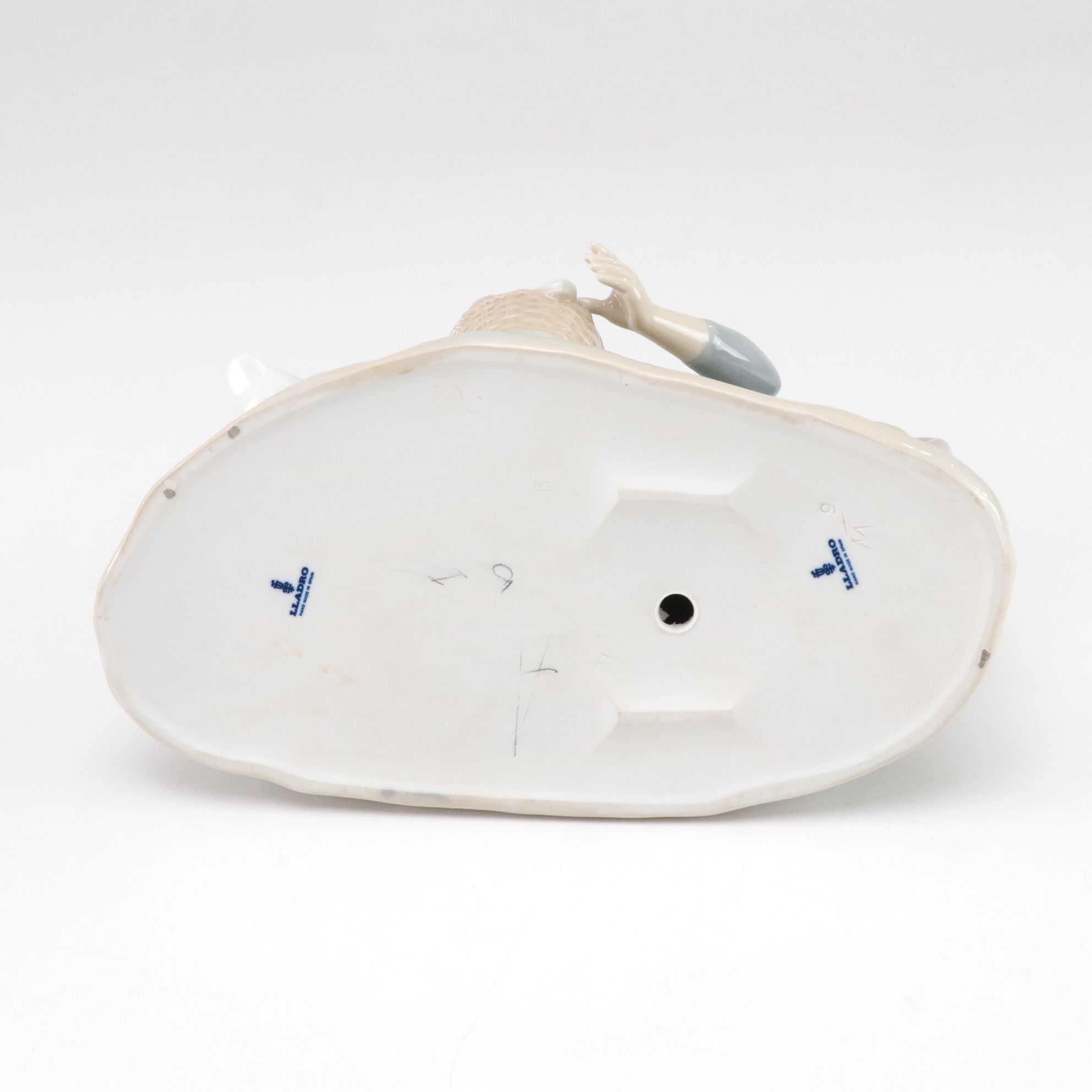 Lladró "Food for Ducks" & "Spring is Here" Porcelain Figurines