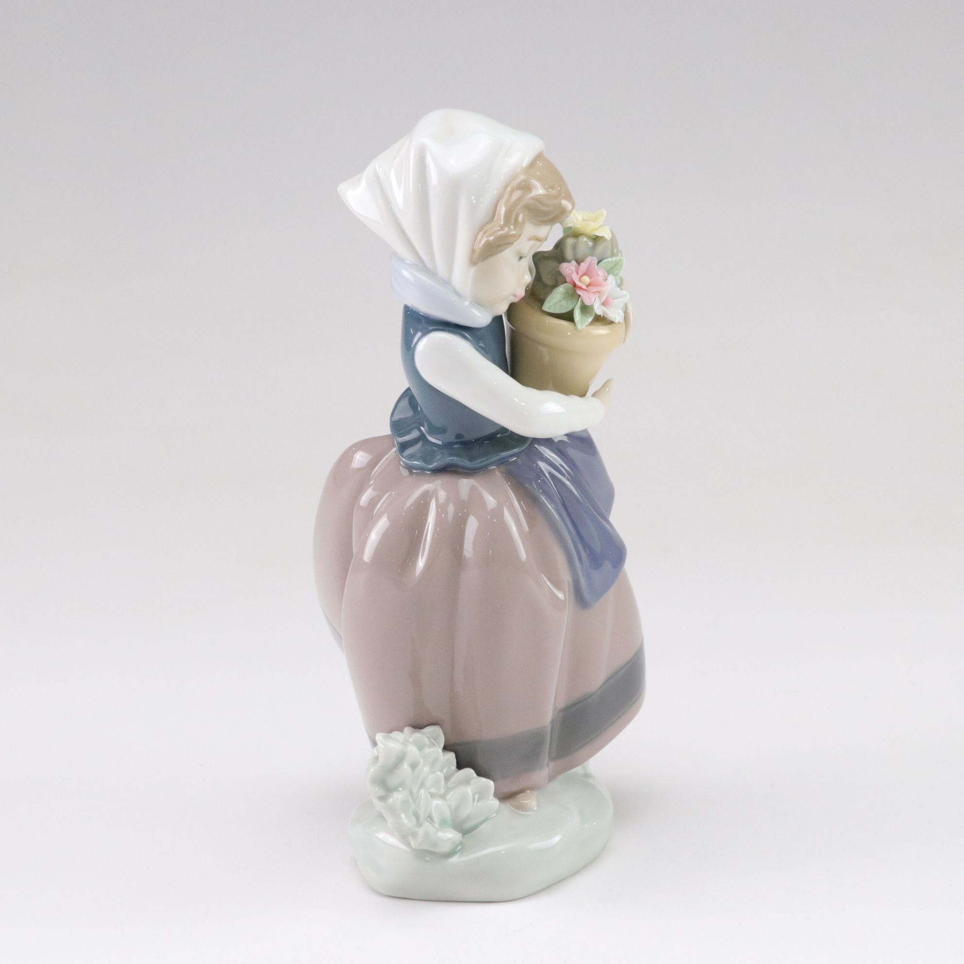 Lladró "Food for Ducks" & "Spring is Here" Porcelain Figurines