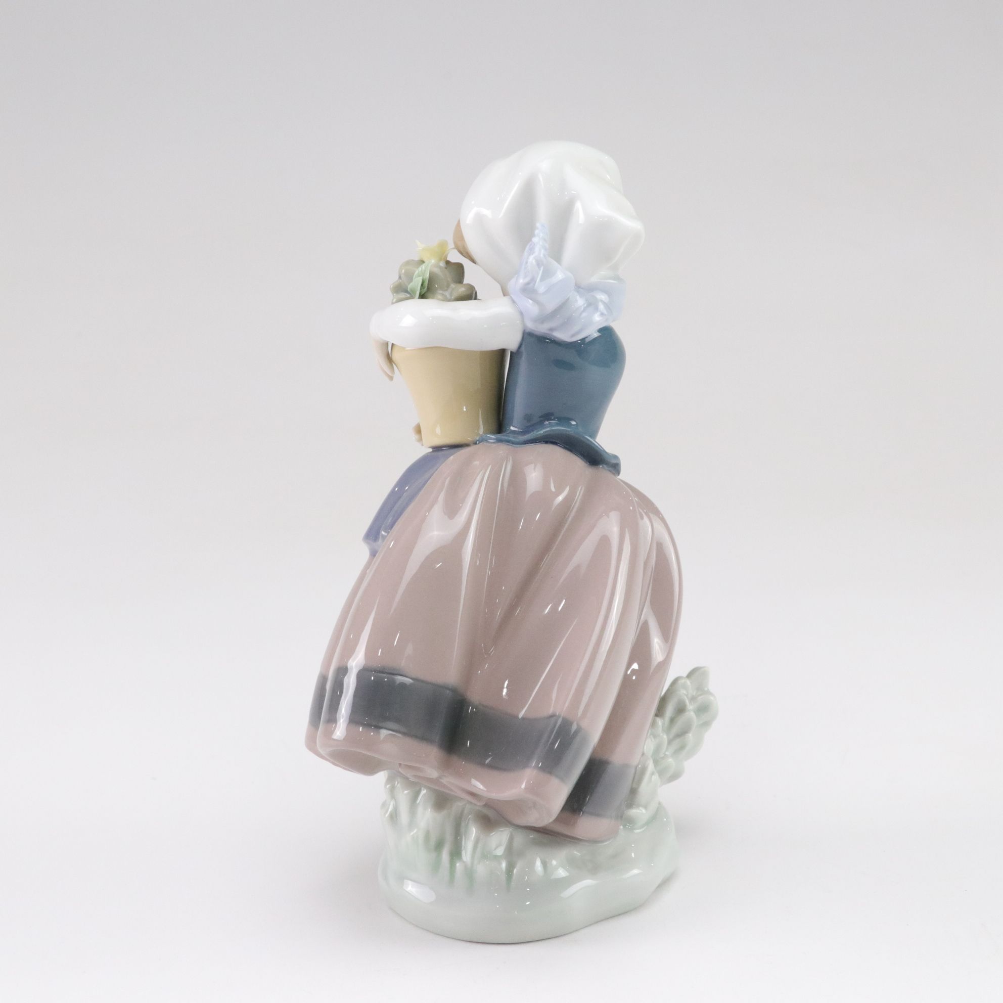 Lladró "Food for Ducks" & "Spring is Here" Porcelain Figurines