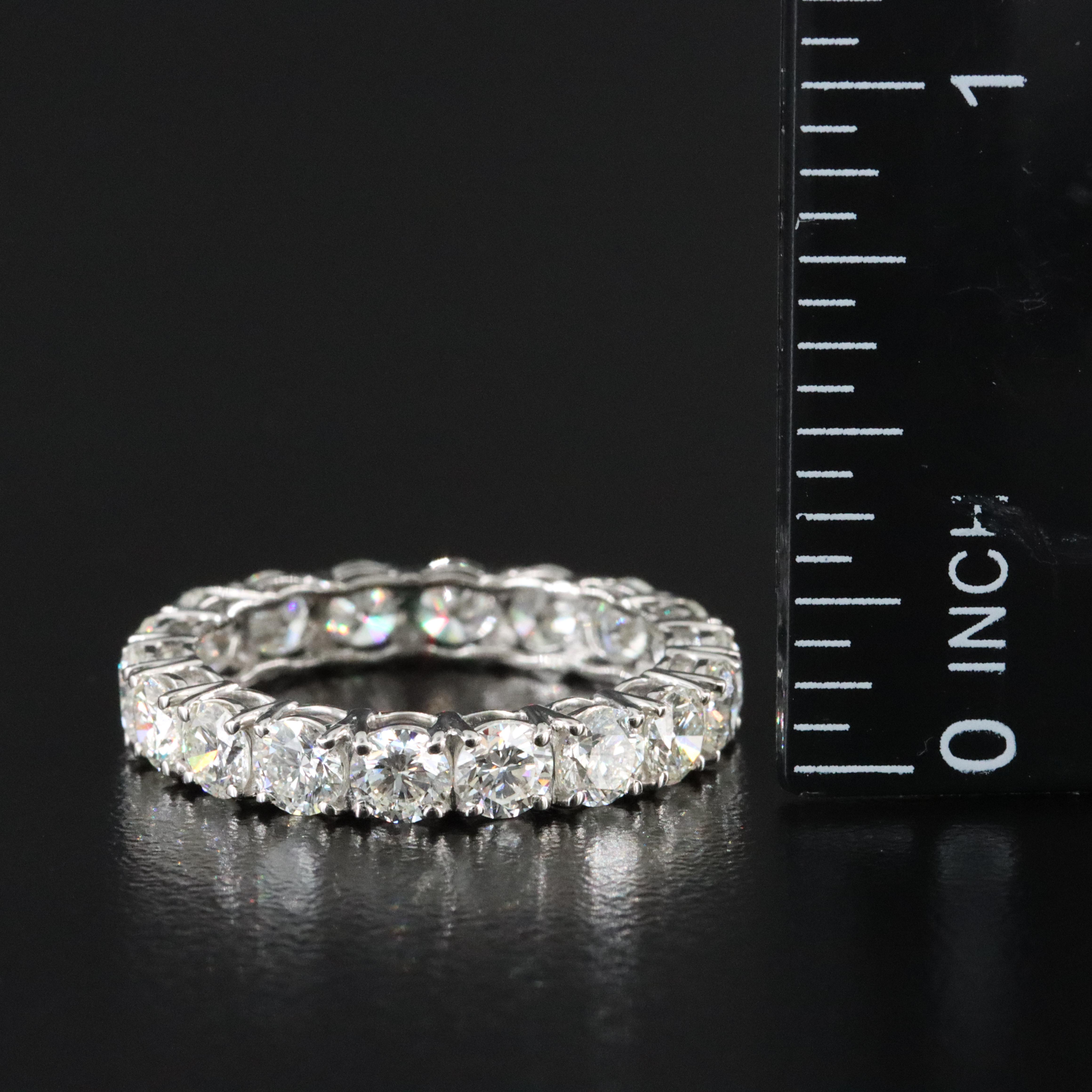 Platinum 3.71 CTW Diamond Eternity Band