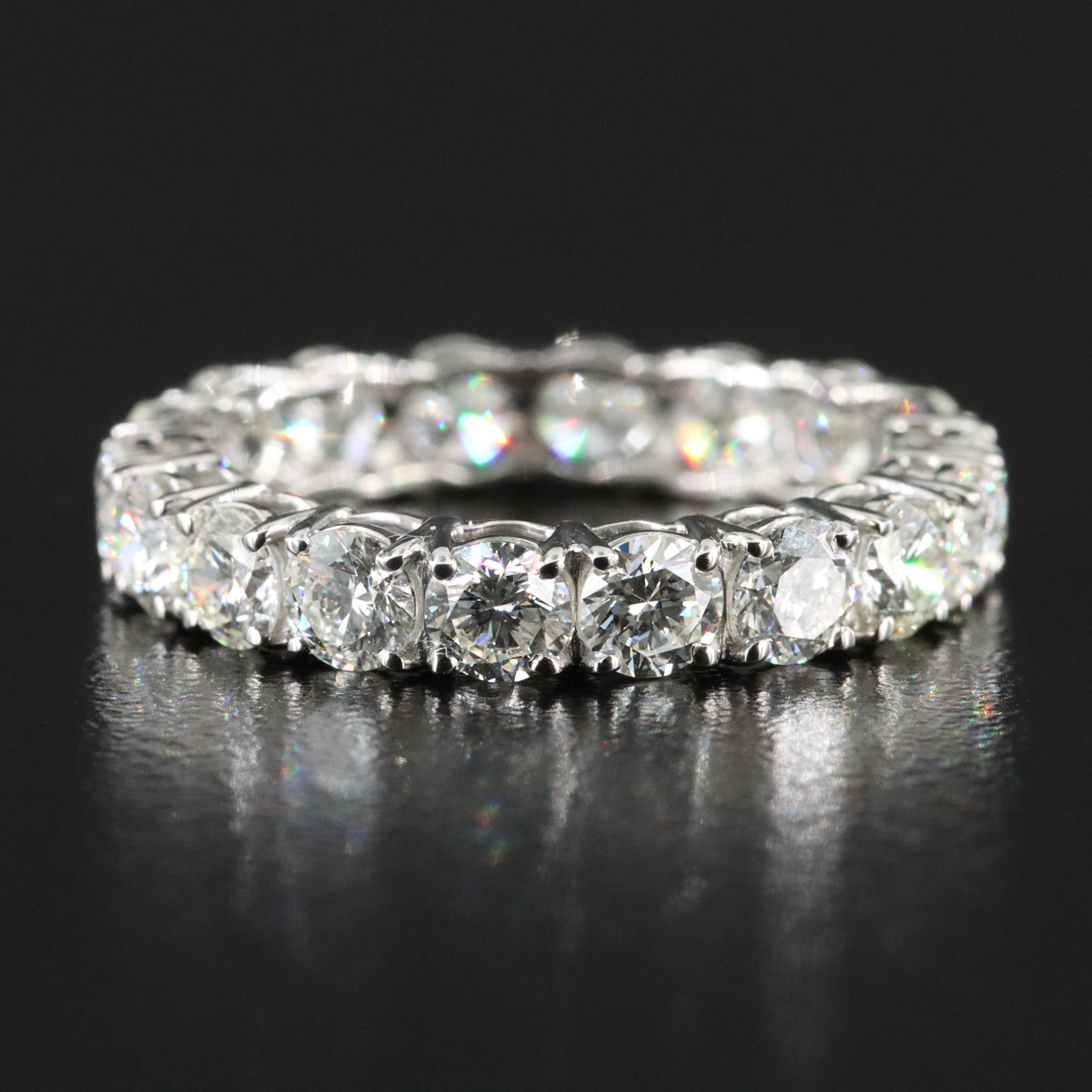 Platinum 3.71 CTW Diamond Eternity Band