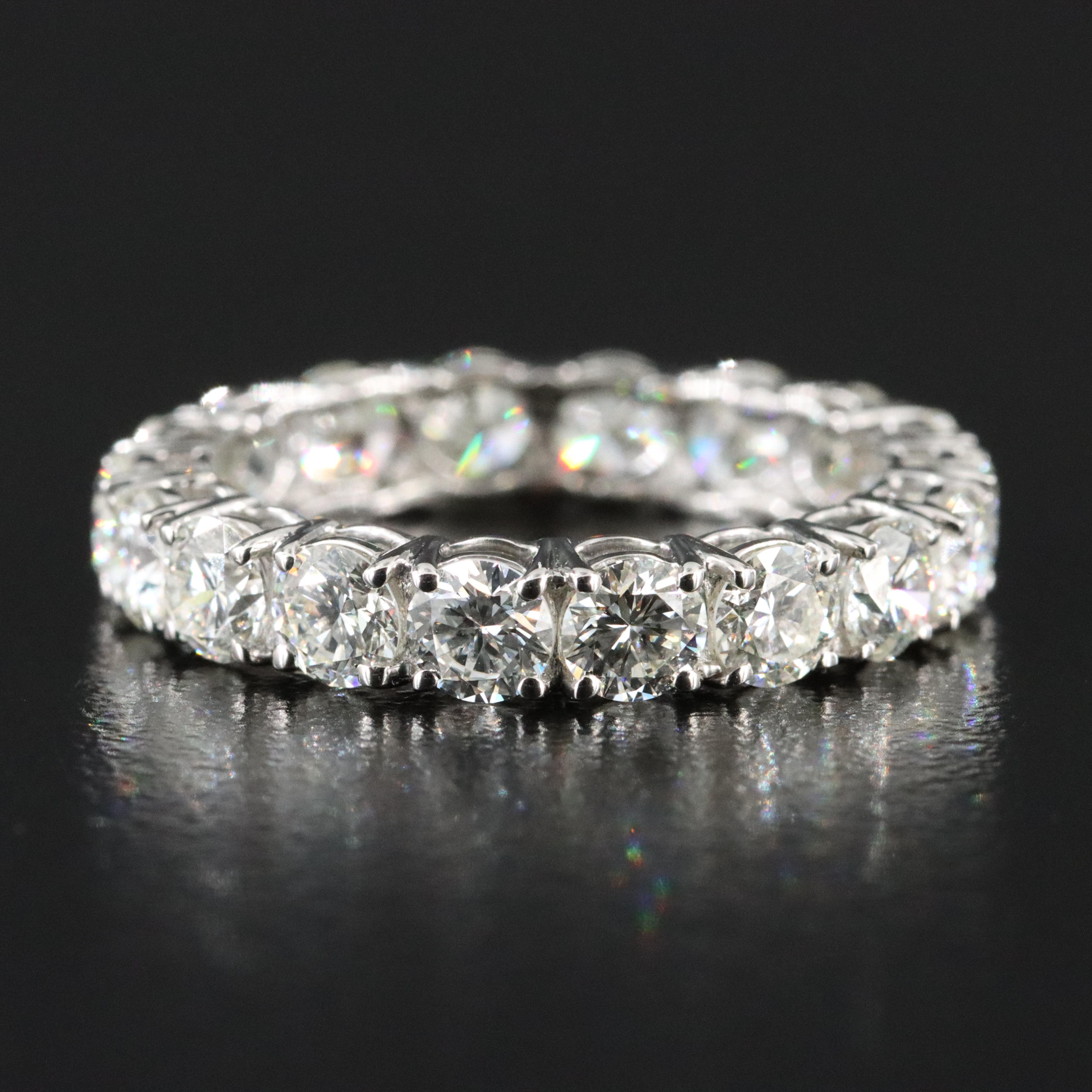 Platinum 3.71 CTW Diamond Eternity Band