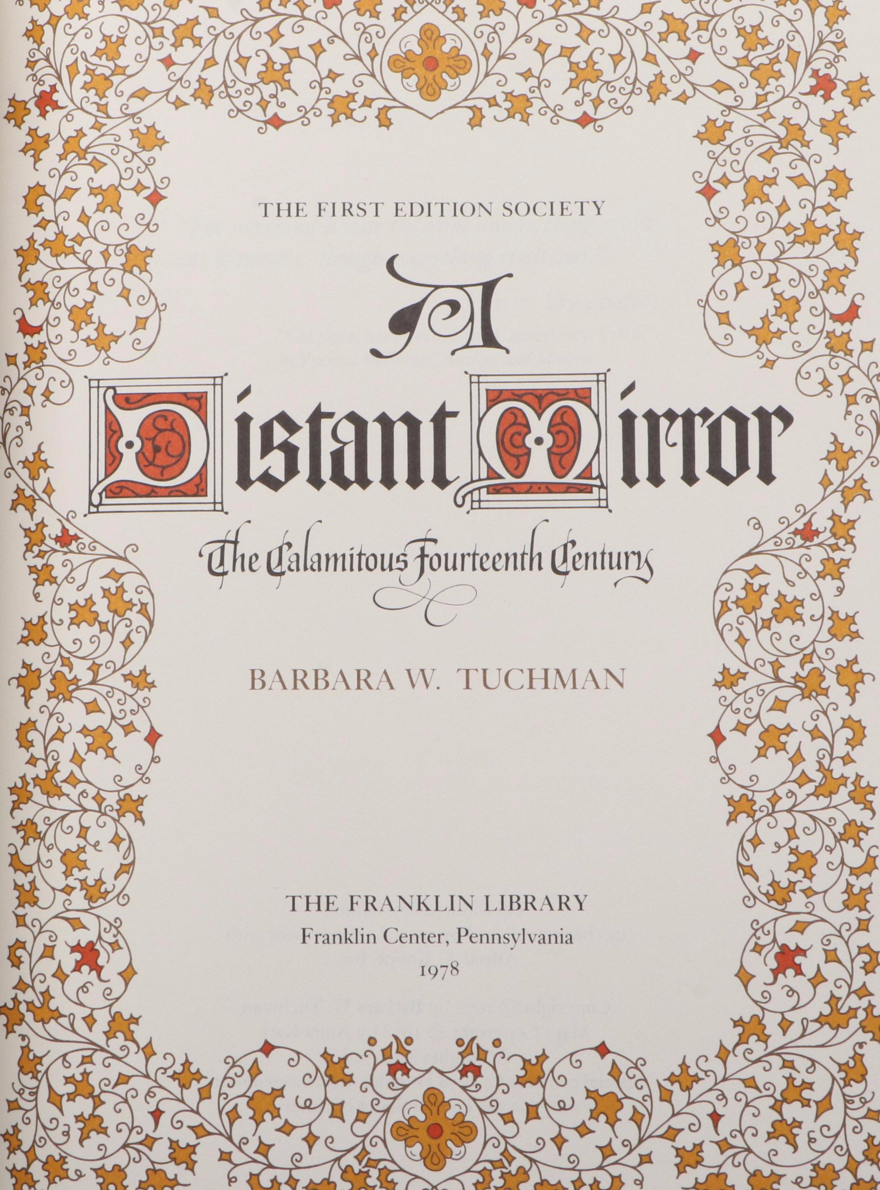 Franklin Library First Edition "A Distant Mirror" by Barbara W. Tuchman and More