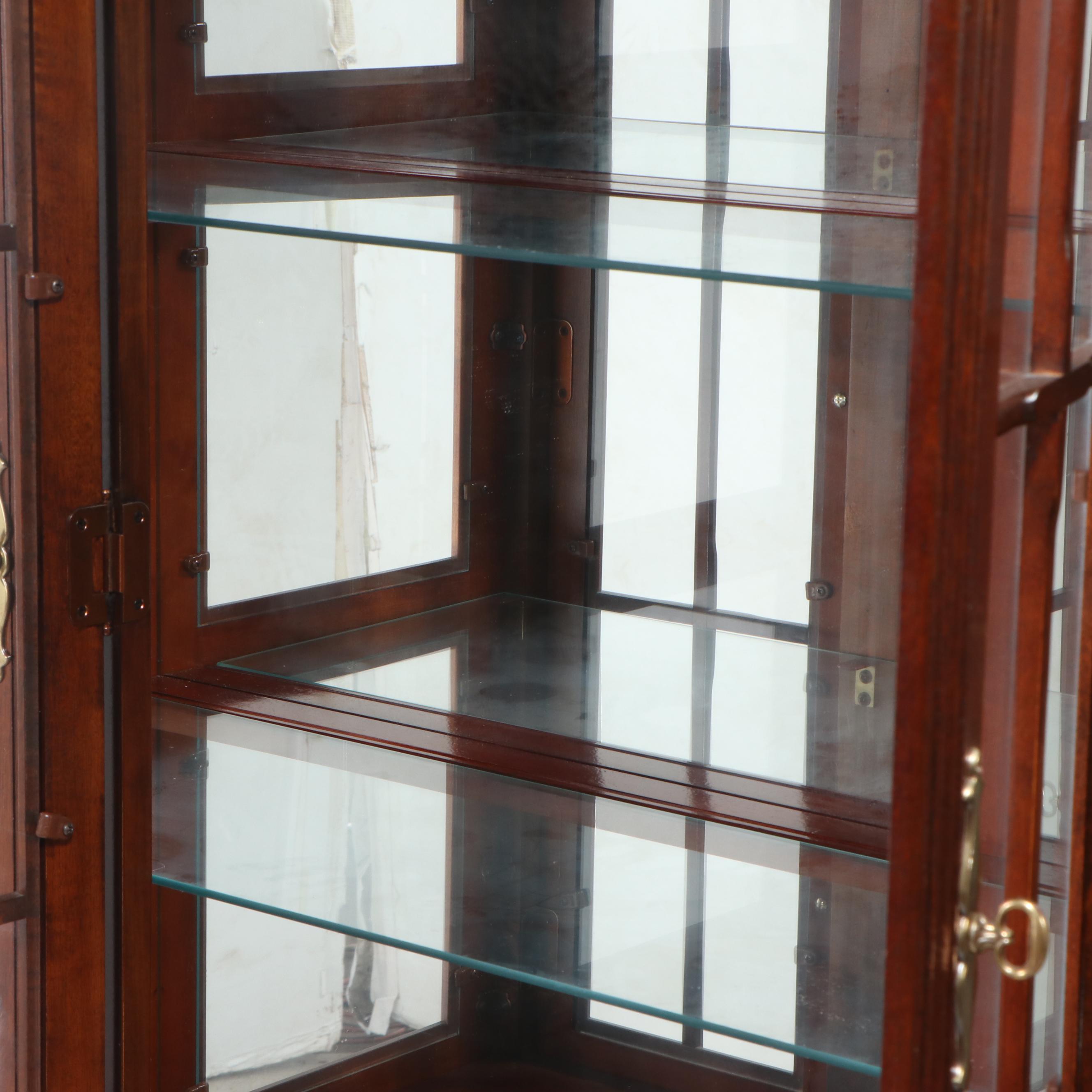 Universal Furniture Chippendale Style Illuminated Mahogany China Cabinet