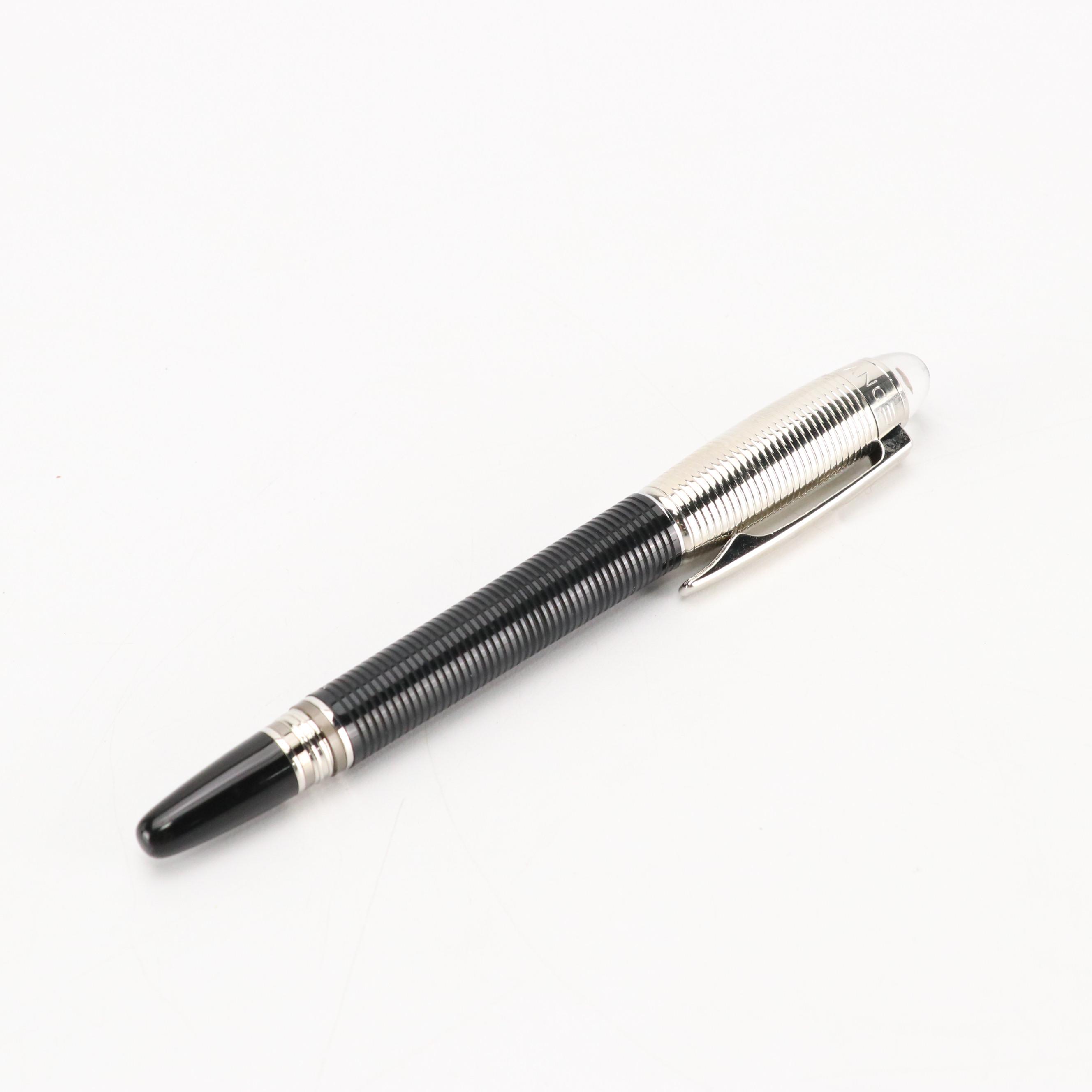 Montblanc Gift Set with StarWalker Fountain Pen, Cufflinks, and Leather Notebook