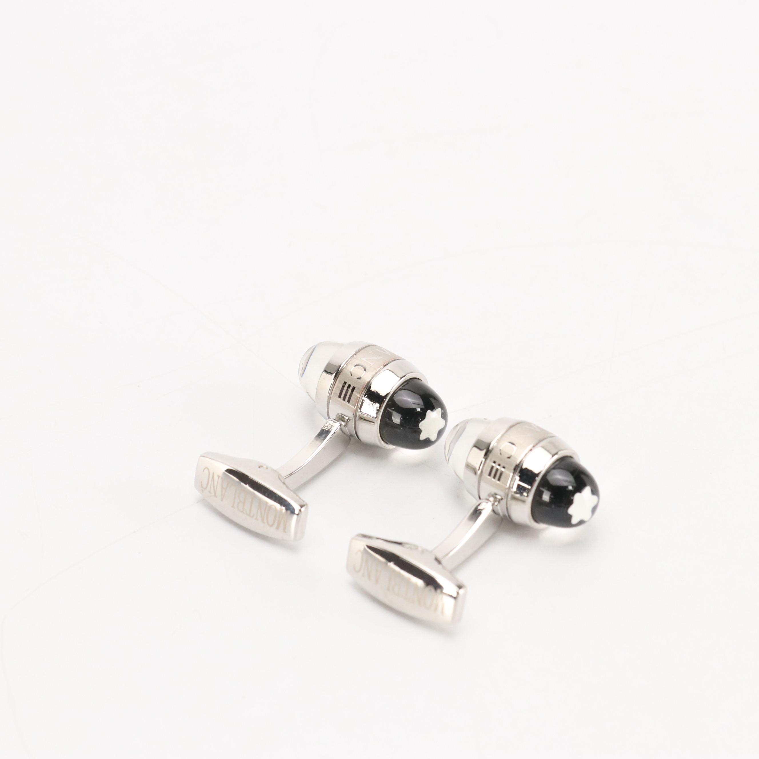 Montblanc Gift Set with StarWalker Fountain Pen, Cufflinks, and Leather Notebook