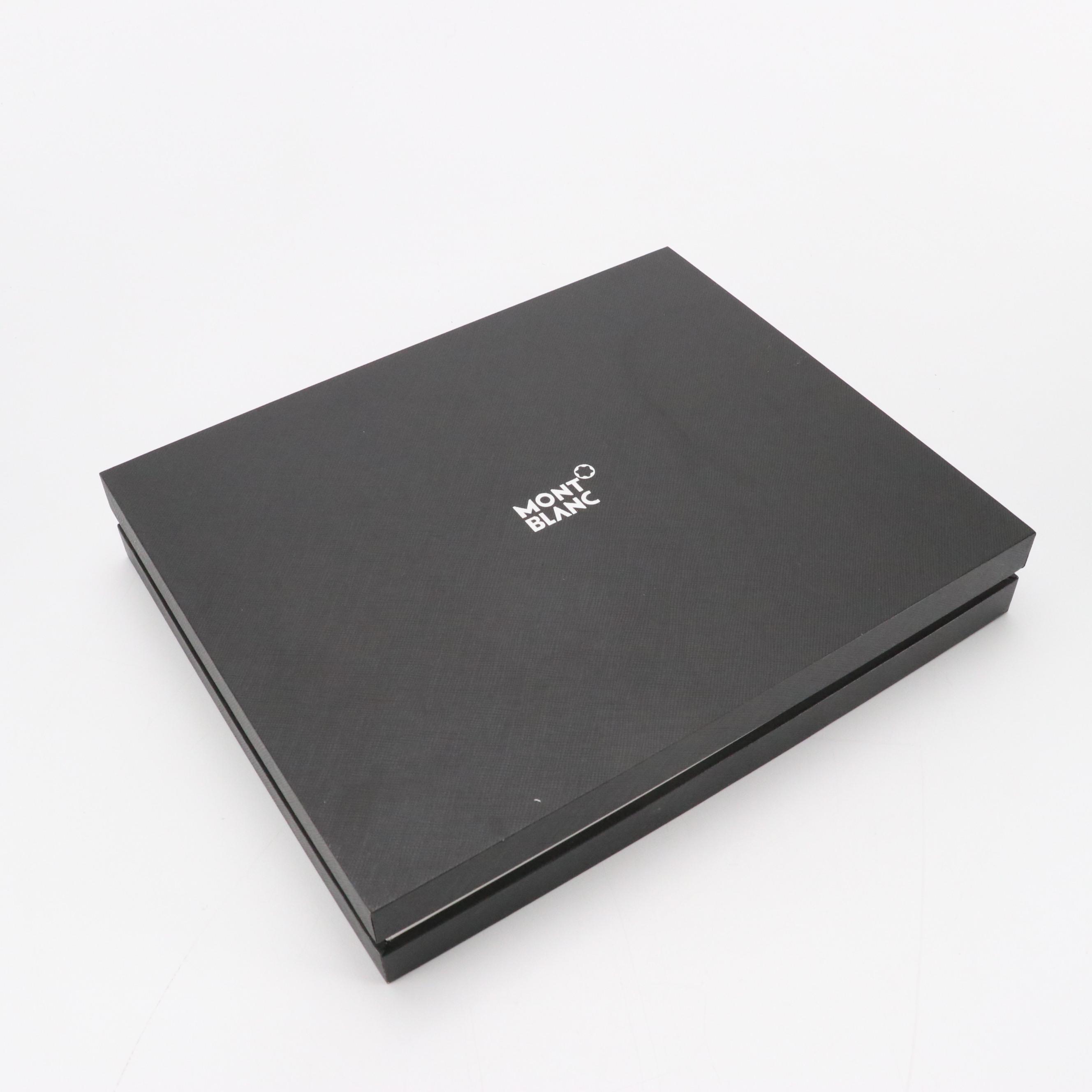 Montblanc Gift Set with StarWalker Fountain Pen, Cufflinks, and Leather Notebook