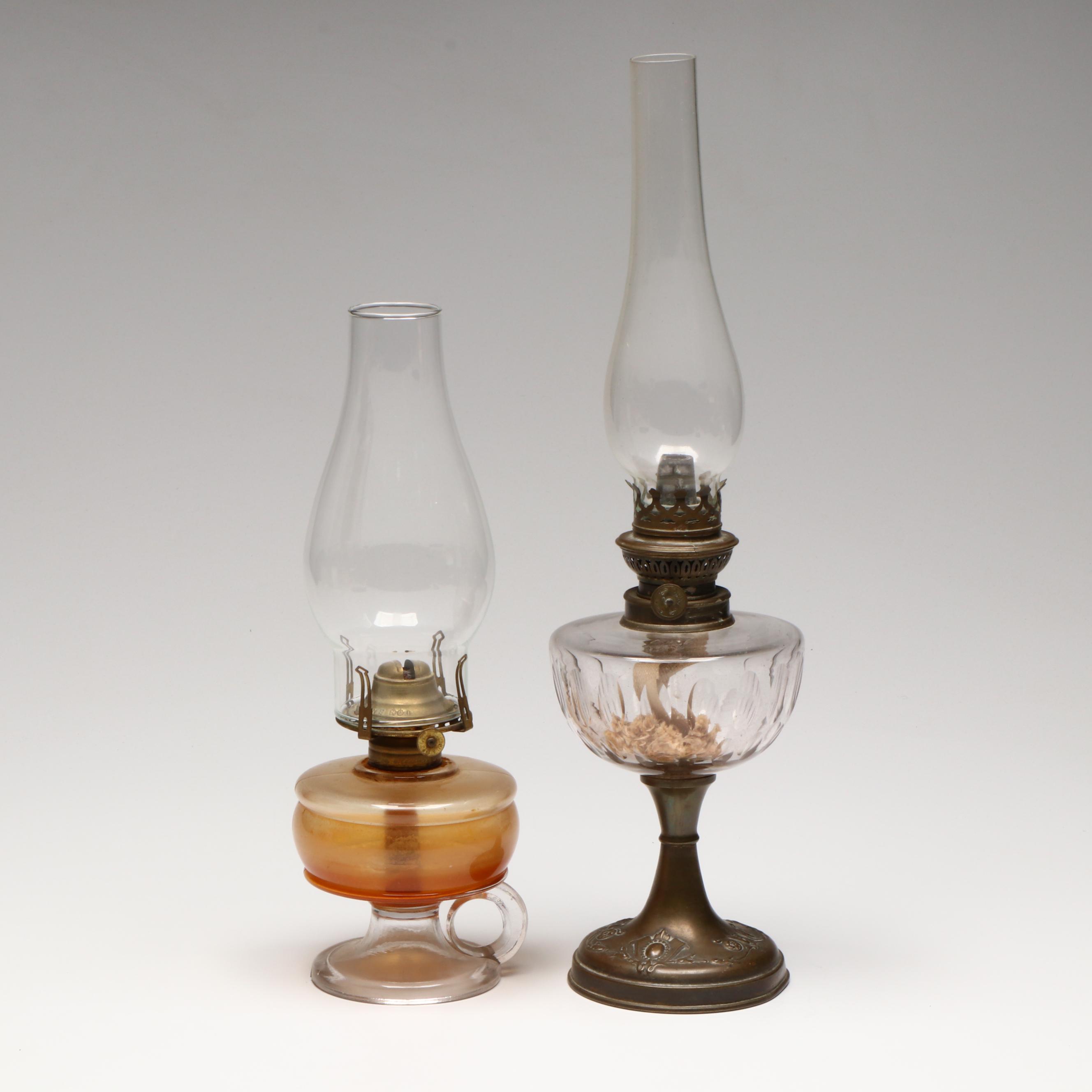 Glass Chamber Oil Lamp with Matador Brenner Oil Lamp