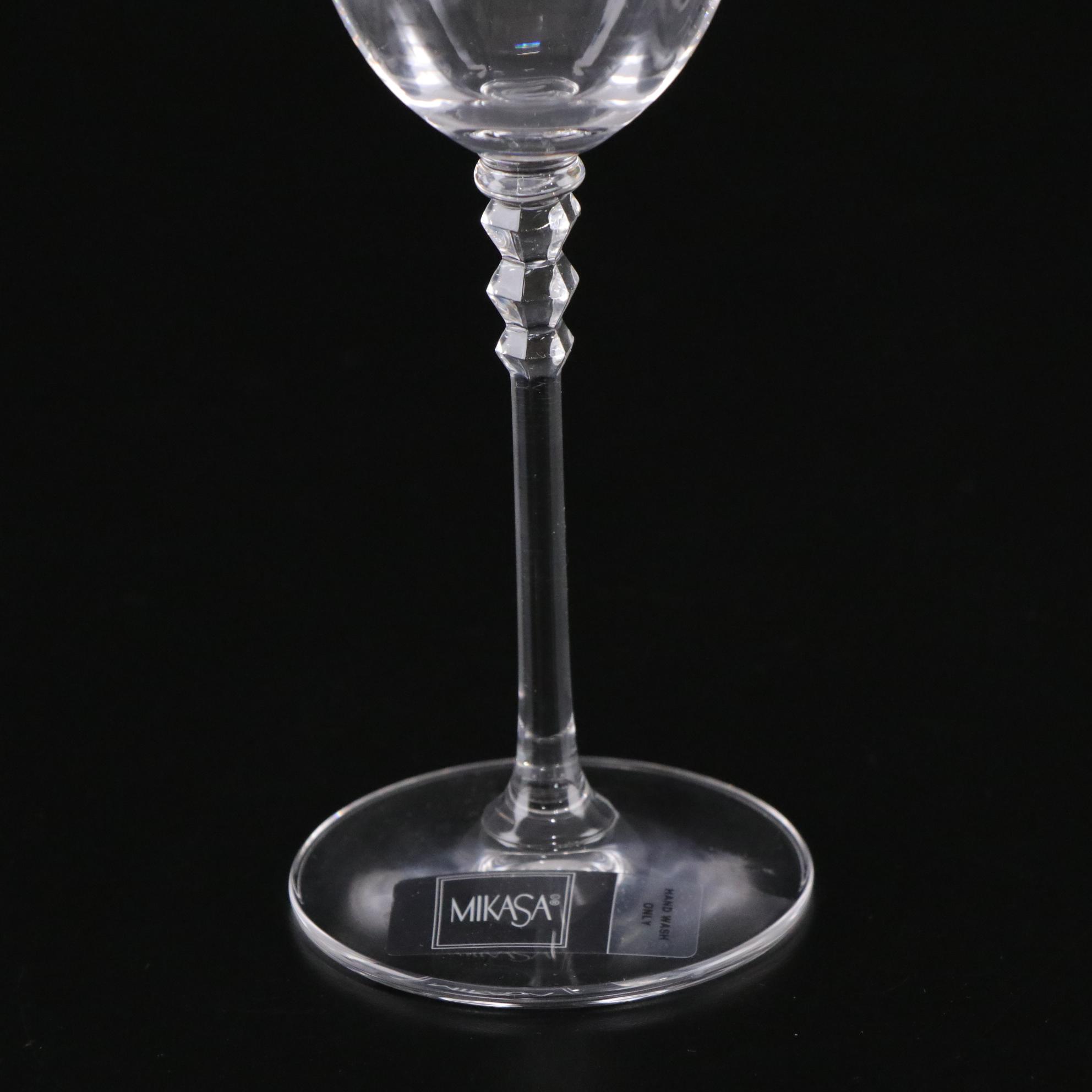 Mikasa "Sonata Platinum" Crystal Water Goblets