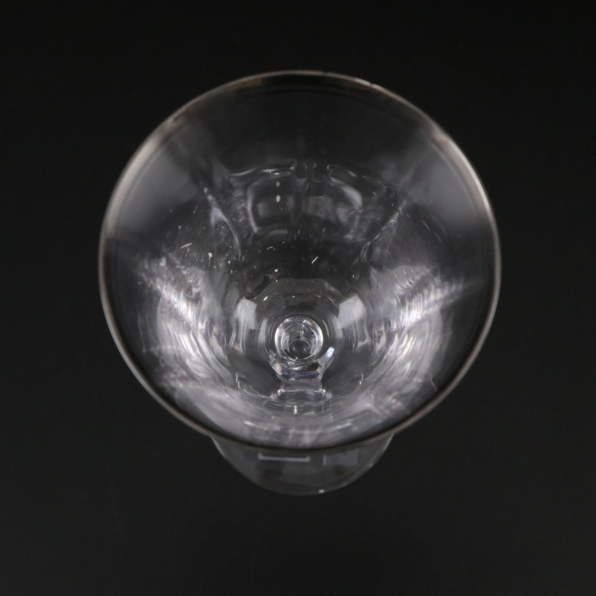 Mikasa "Sonata Platinum" Crystal Water Goblets